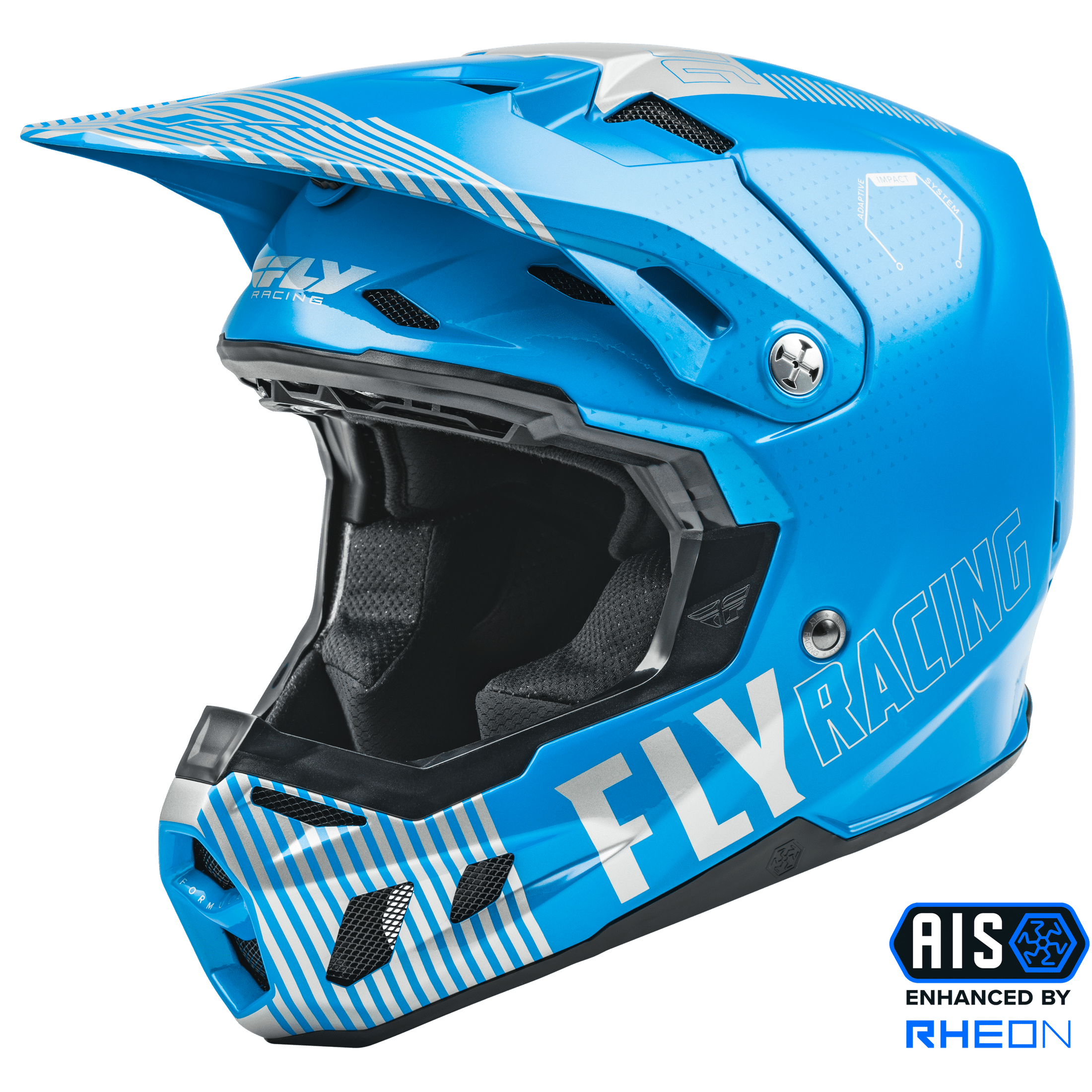 FLY RACING FORMULA CC PRIMARY HELMET BLUE/GREY YL