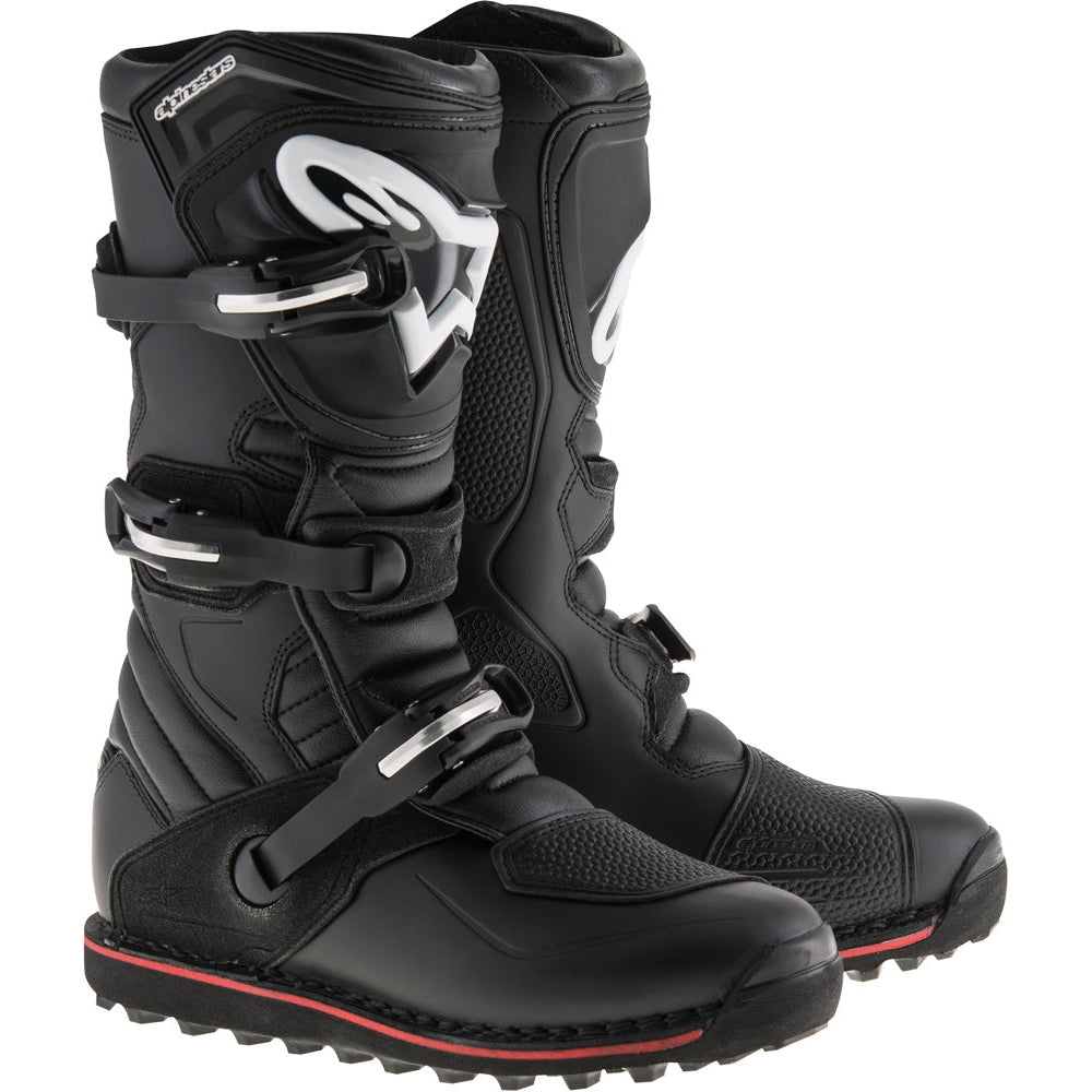 ALPINESTARS TECH-T BOOTS BLACK/RED SZ 11