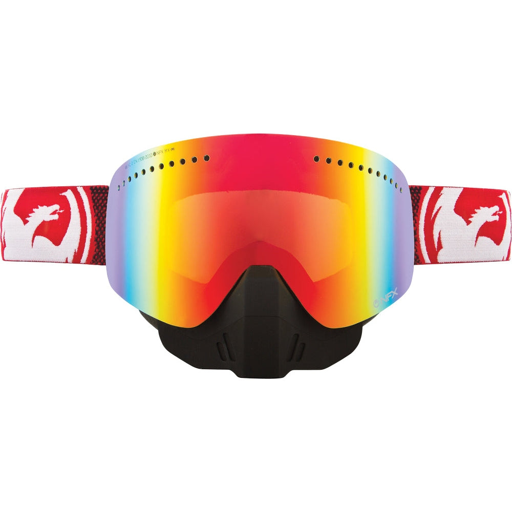 DRAGON NFX SNOW GOGGLE FADE RED W/RED ION LENS