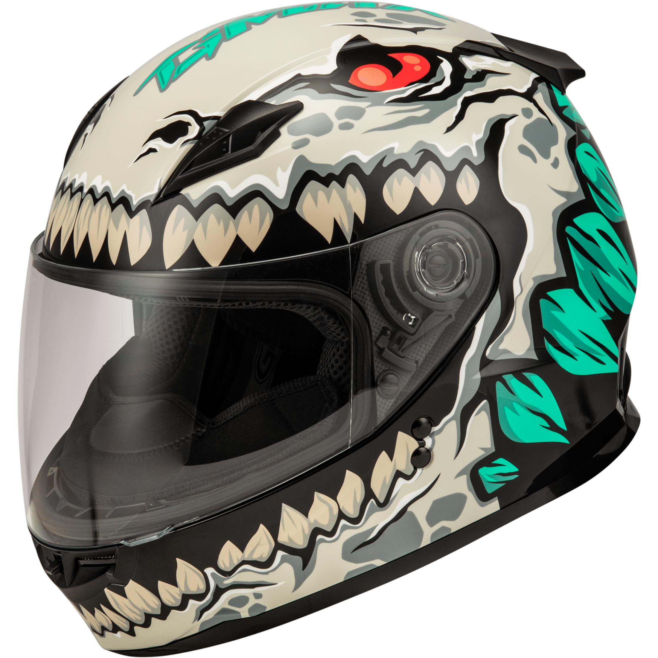 GMAX GM-49Y DRAX HELMET SILVER YM