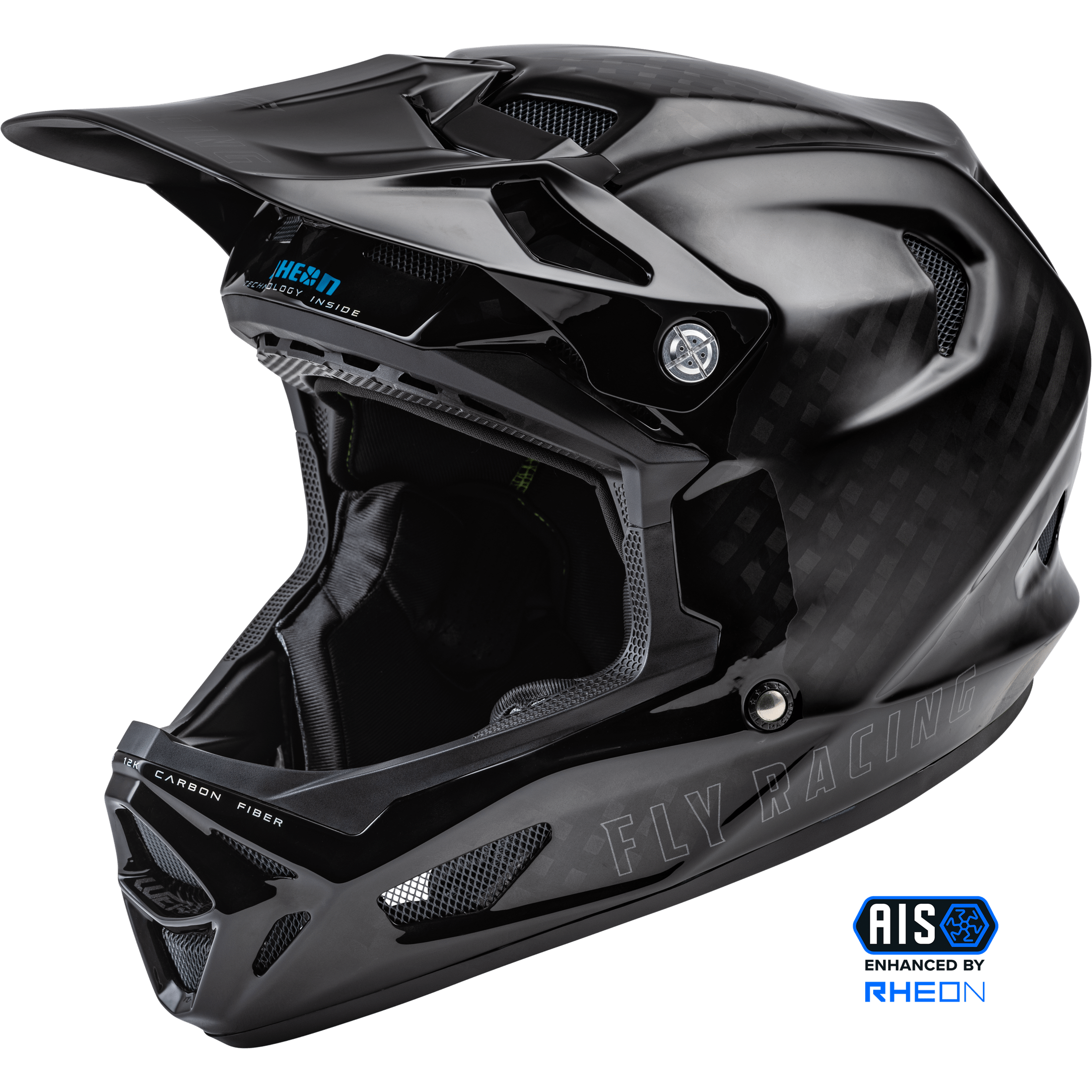FLY RACING YOUTH WERX-R CARBON HELMET BLACK CARBON YL