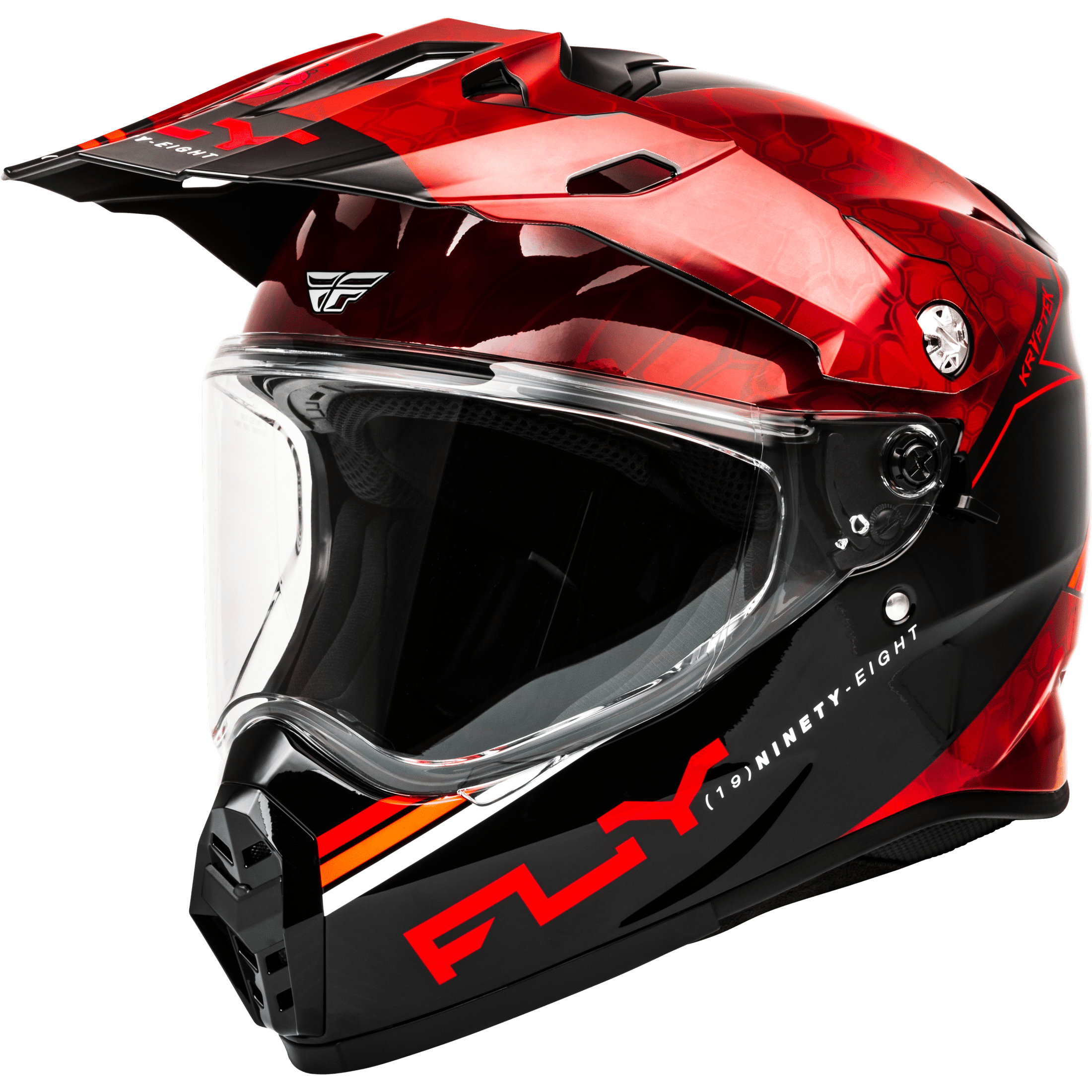 FLY RACING TREKKER KRYPTEK CONCEAL HELMET RED/BLACK XS