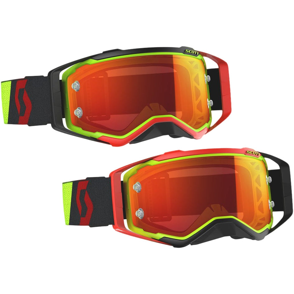 SCOTT PROSPECT GOGGLE YELLOW/RED W/ORANGE CHROME