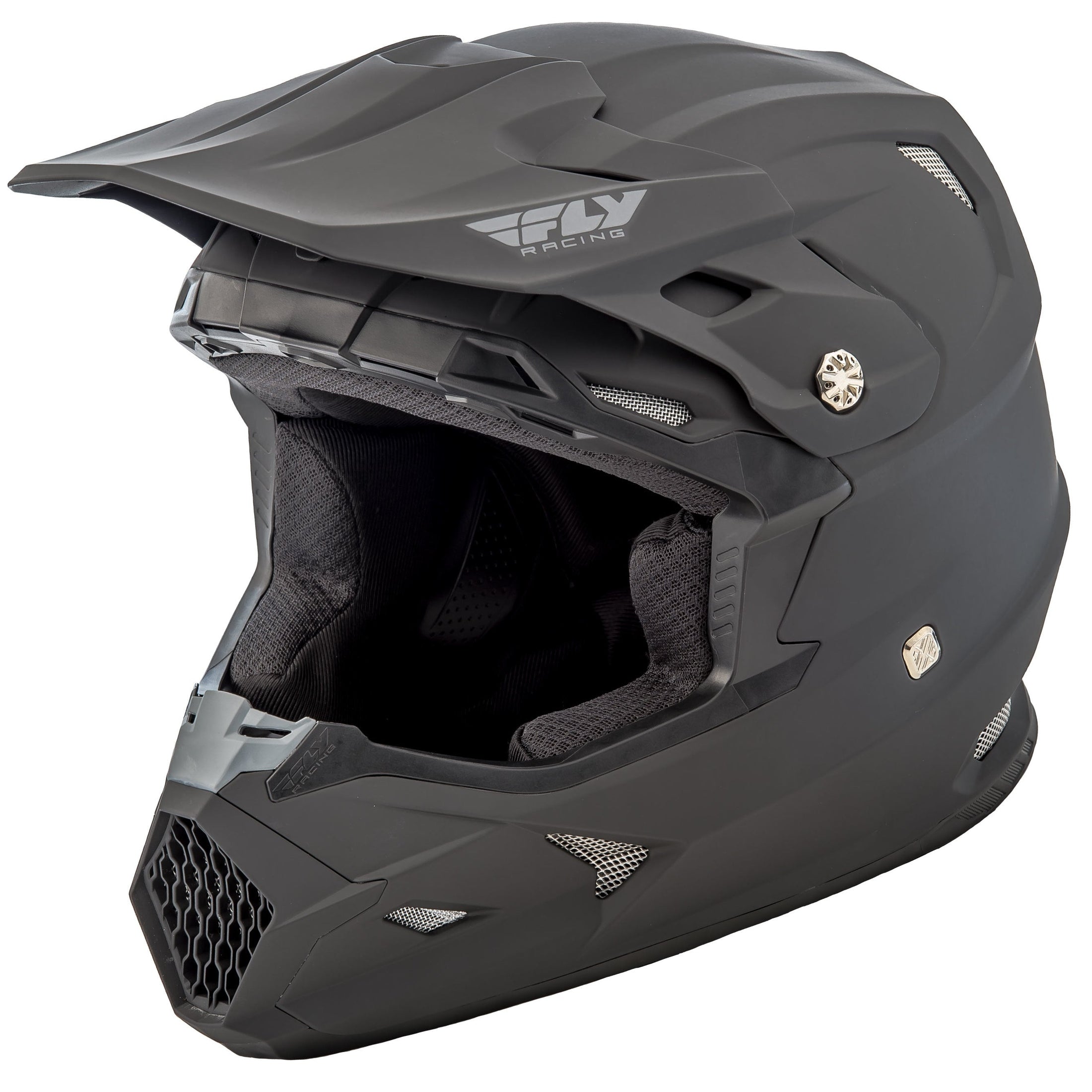FLY RACING TOXIN SOLID HELMET MATTE BLACK LG