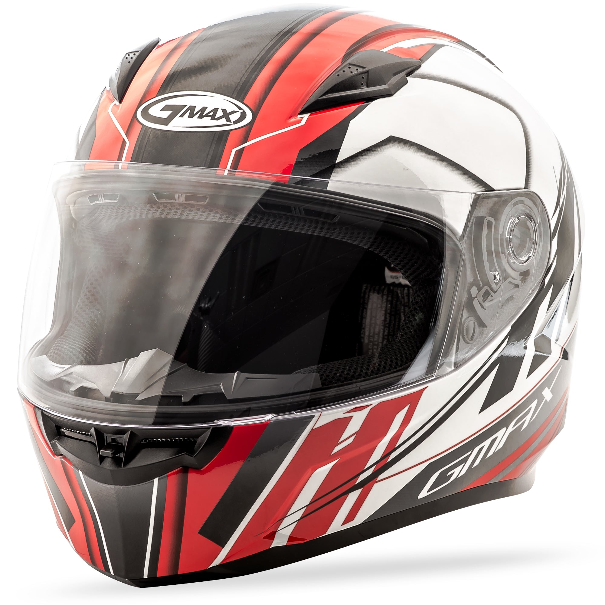 GMAX FF-49 FULL-FACE ROGUE HELMET WHITE/RED 3X