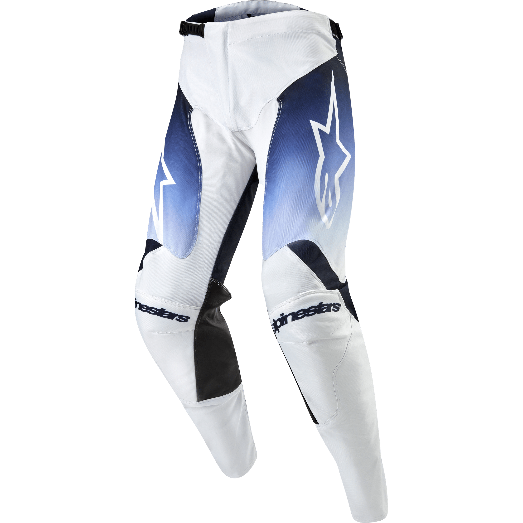 ALPINESTARS RACER HOEN PANTS WHT/DRK NVY/LT BLUE SZ 38