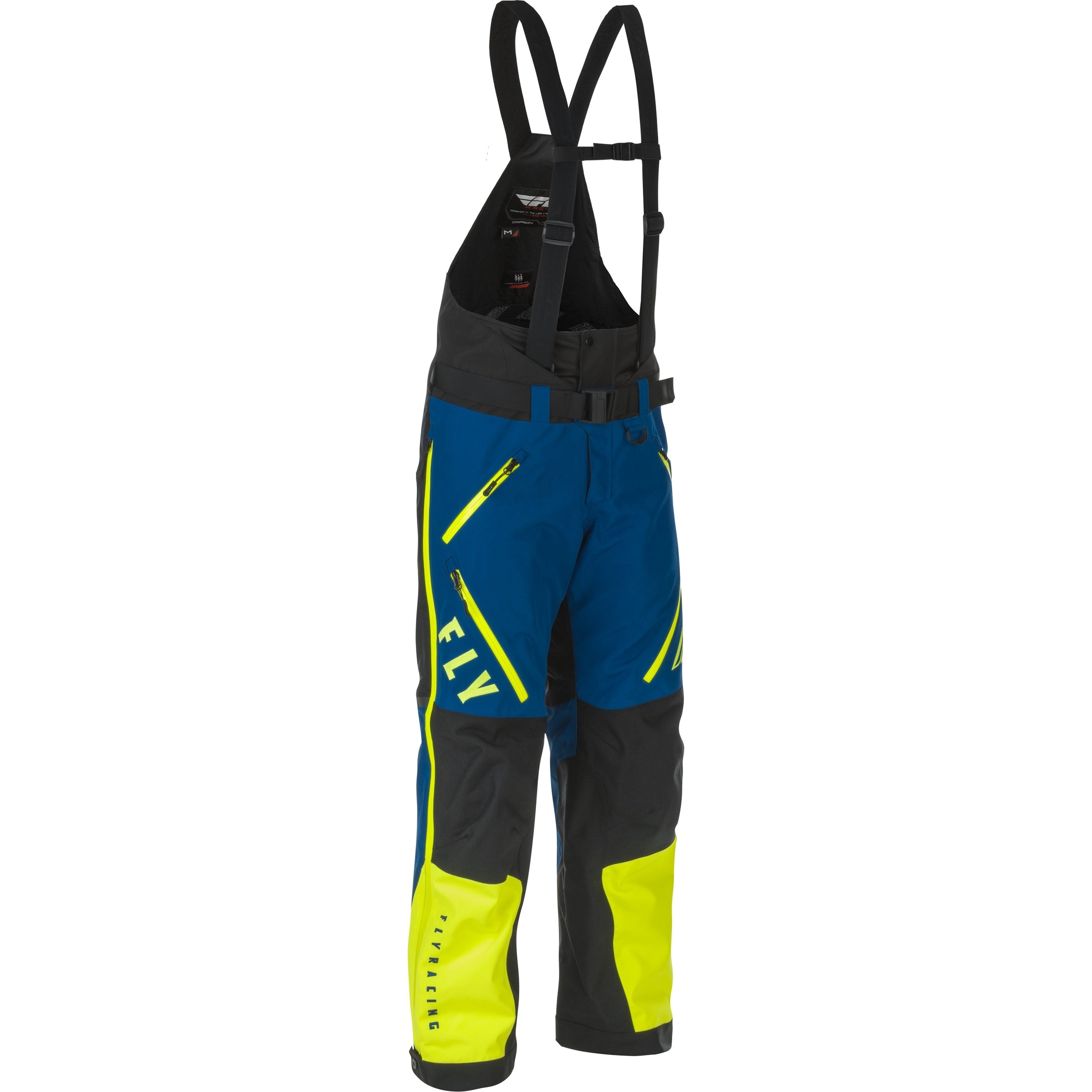 FLY RACING CARBON BIB BLUE/HI-VIS/BLACK LG