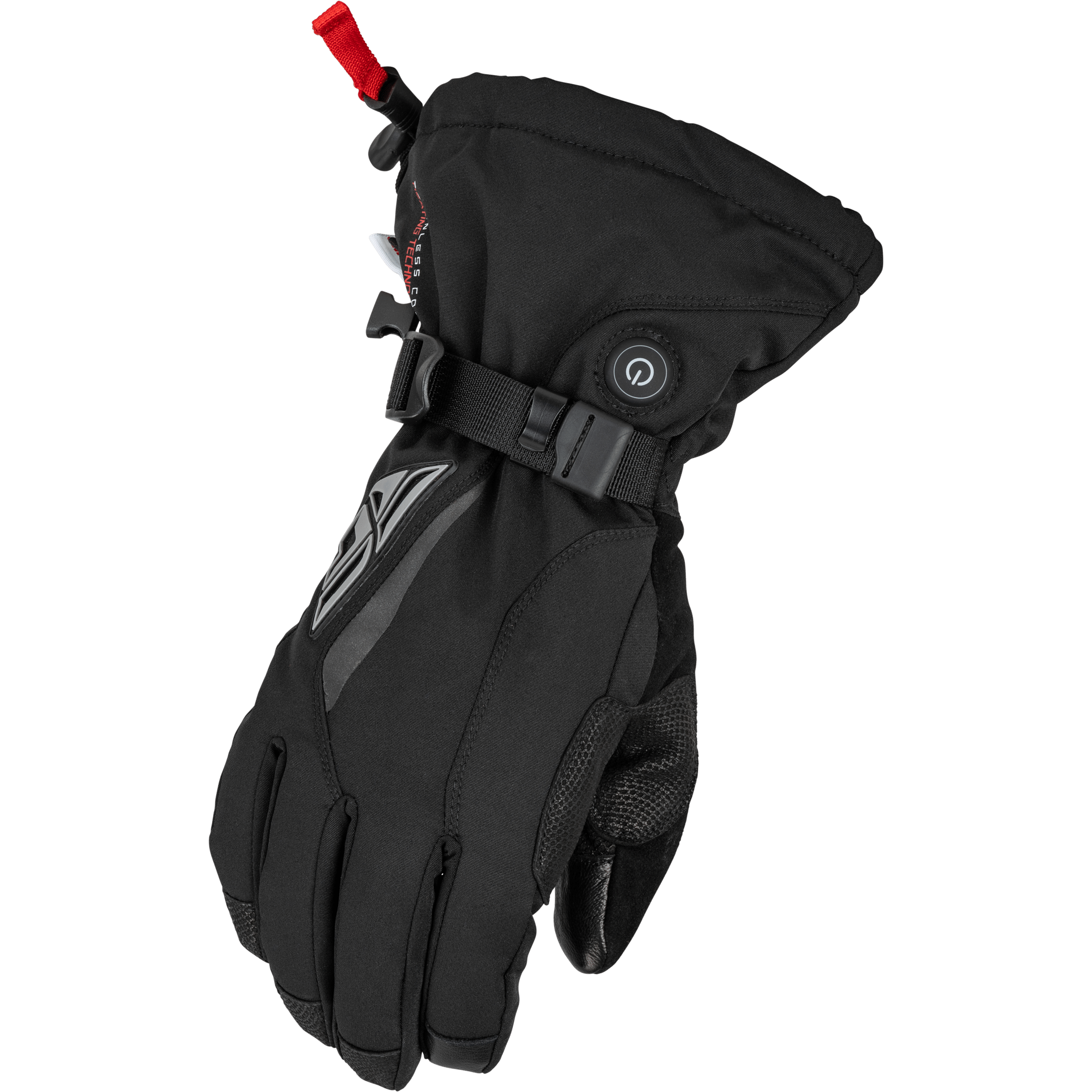 FLY RACING TITLE HEATED GAUNTLET BLACK MD