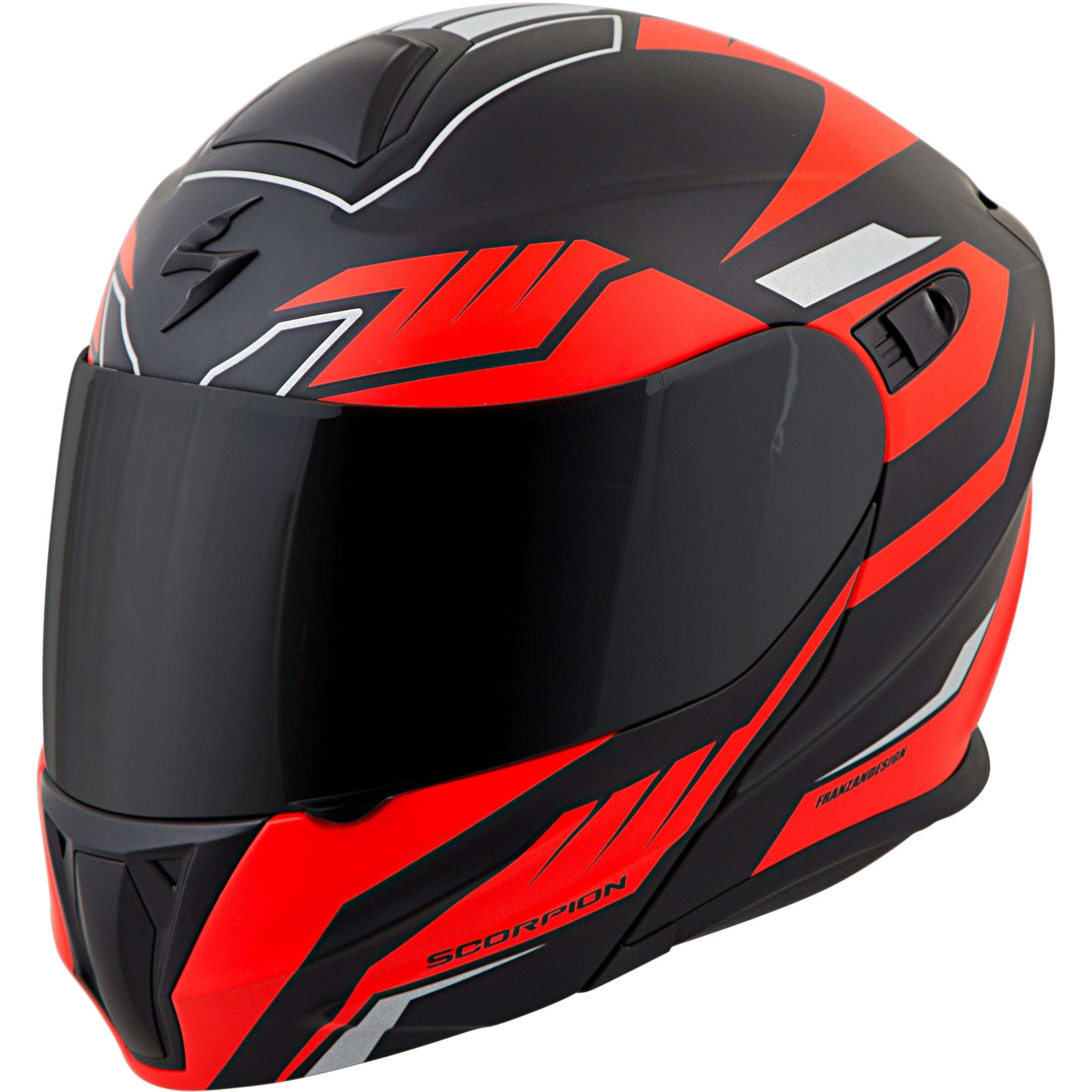 SCORPION EXO EXO-GT920 MODULAR HELMET SHUTTLE BLACK/RED XS