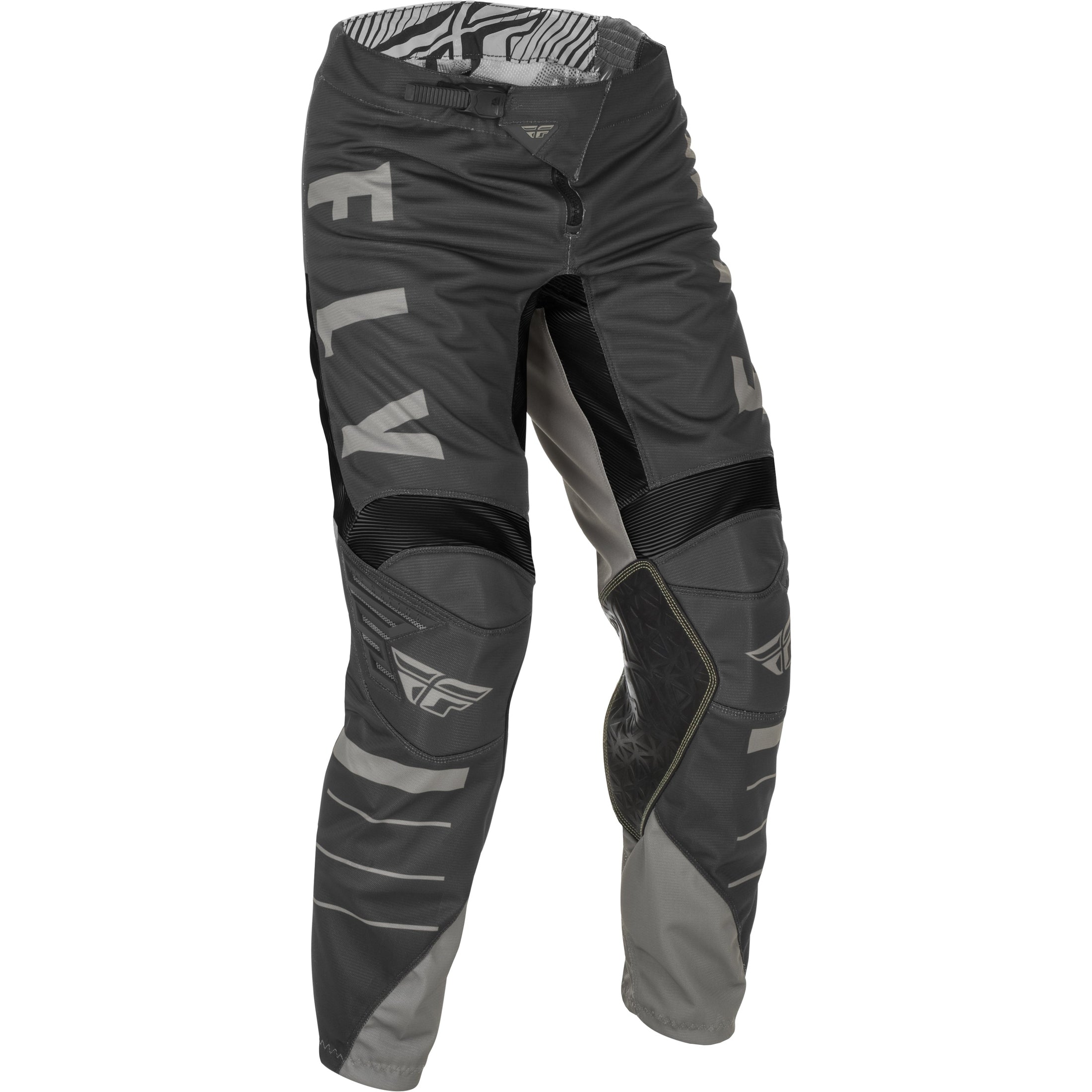FLY RACING KINETIC MESH PANTS LIGHT GREY/DARK GREY SZ 34