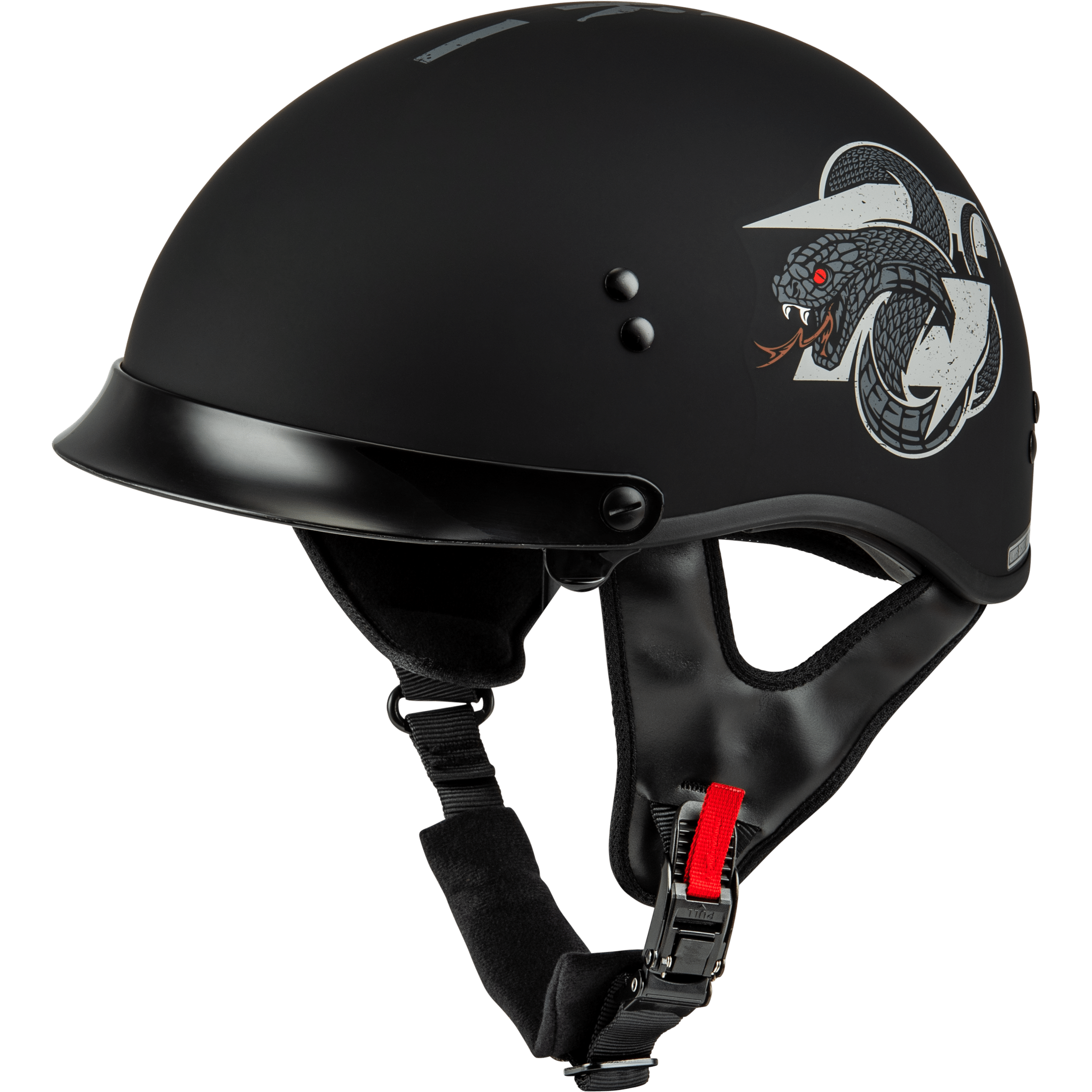 GMAX HH-65 DRK1 HELMET W/ PEAK MATTE BLACK/GREY XL