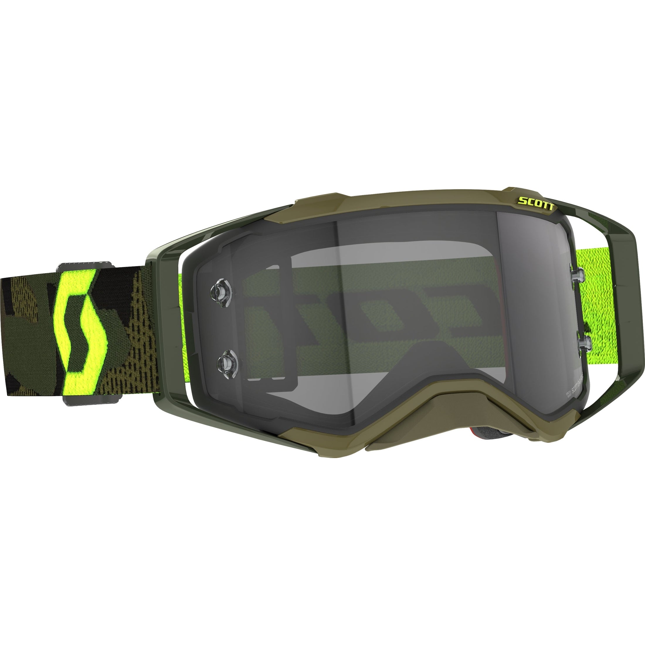 SCOTT PROSPECT LS GOGGLE KAKI GRN/NEON YLW GREY WORKS