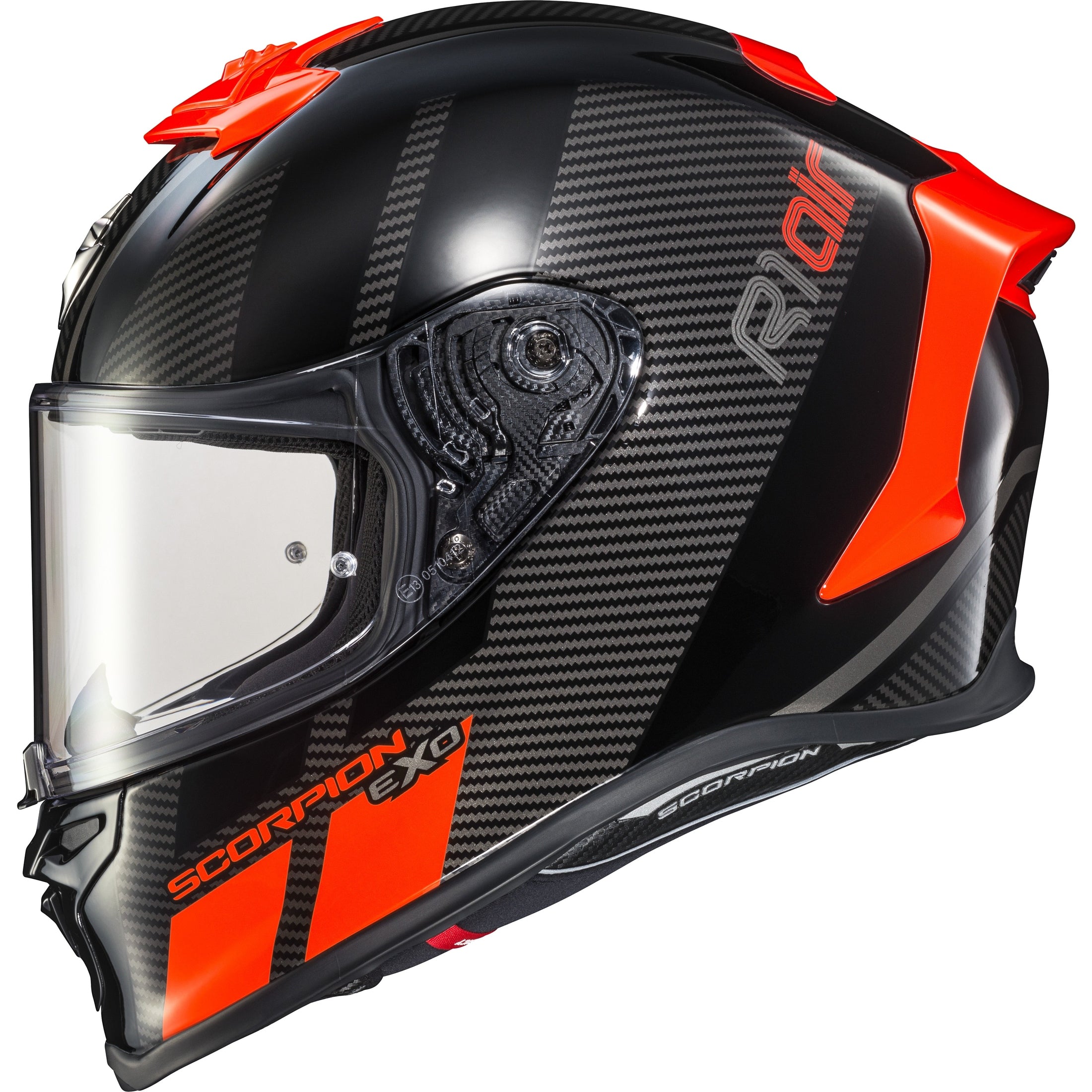 SCORPION EXO EXO-R1 AIR FULL FACE HELMET CORPUS NEON RED XL
