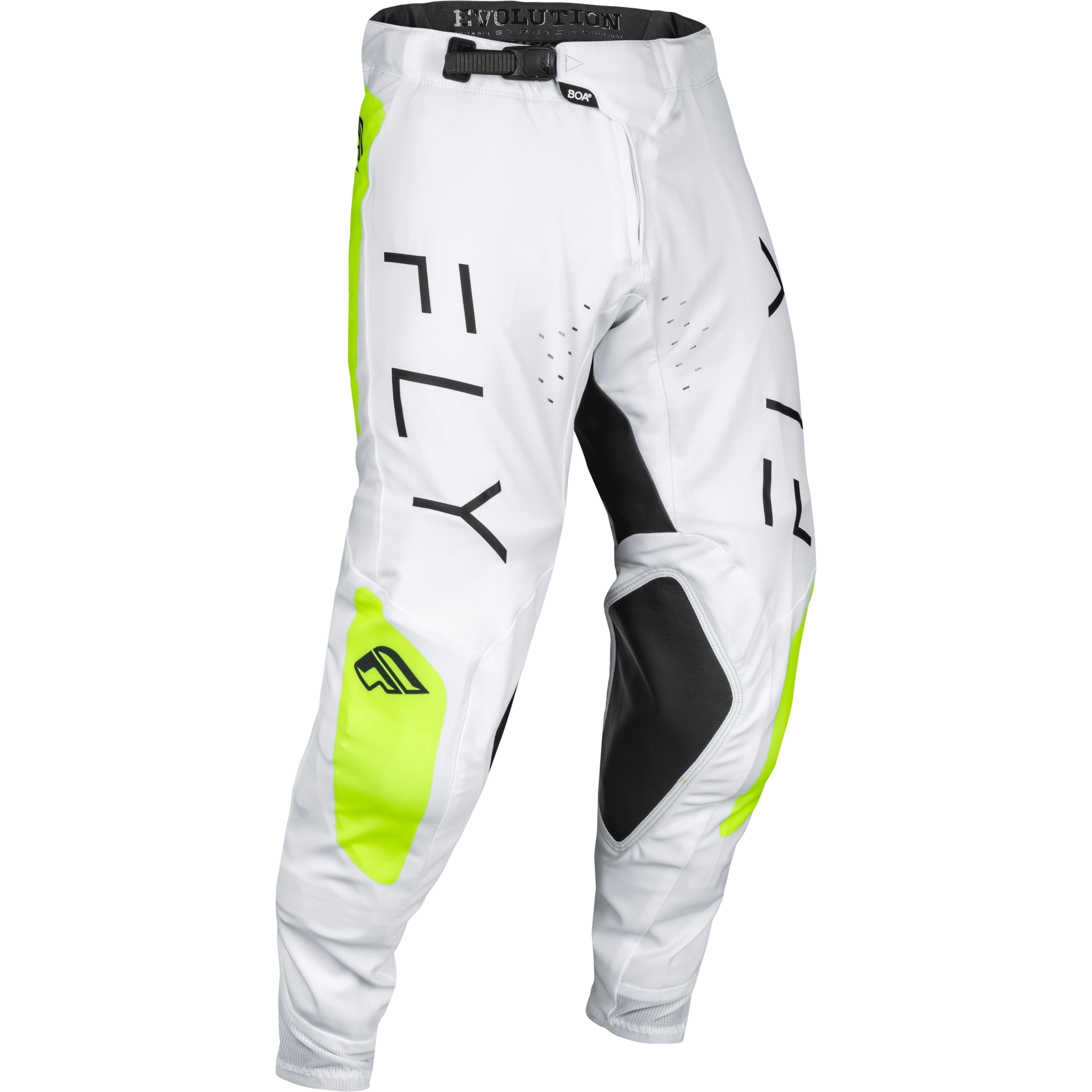 FLY RACING EVOLUTION DST PANTS WHITE/HI-VIS SZ 38