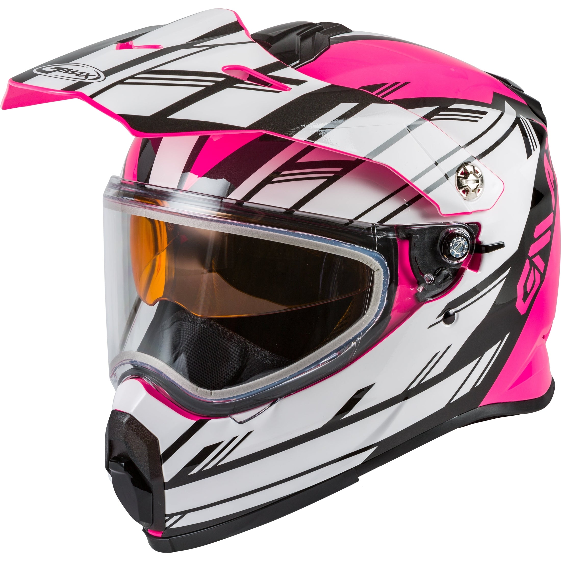 GMAX YOUTH AT-21Y EPIC SNOW HELMET PINK/WHITE/BLACK YM