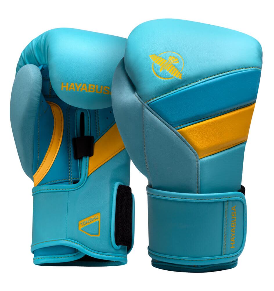 Boxing Gloves Hayabusa T3 Blue Yellow - 16 OZ