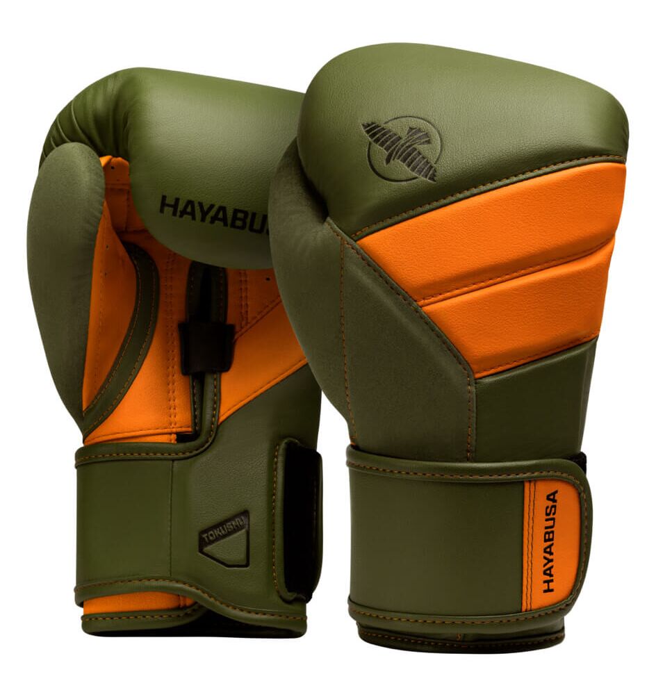 Boxing Gloves Hayabusa T3 Green Orange - 16 OZ