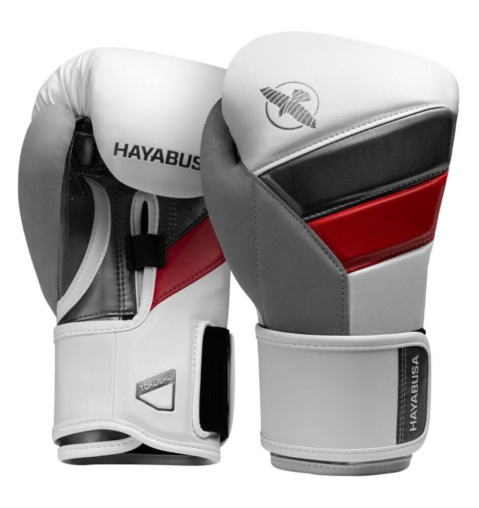 Boxing Gloves Hayabusa T3 White Red - 18 OZ