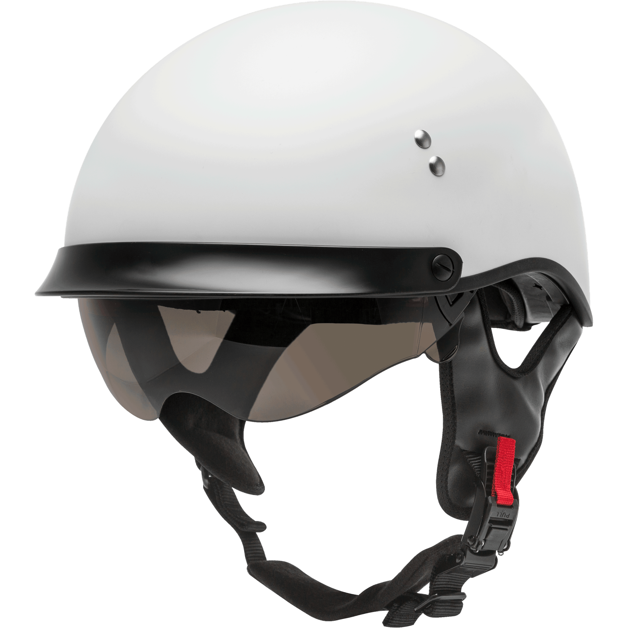 GMAX HH-65 HALF HELMET FULL DRESSED MATTE WHITE 2X