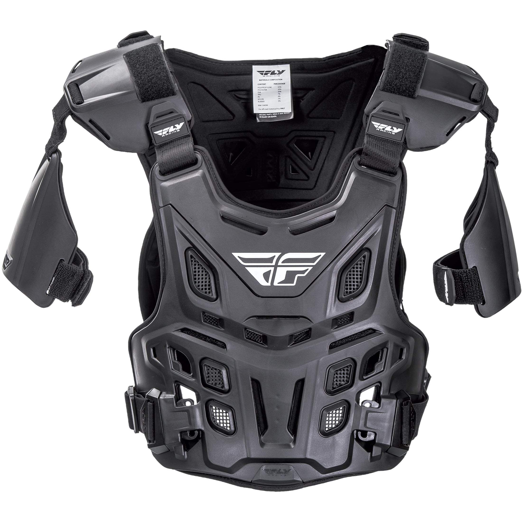 FLY RACING CE REVEL OFFROAD ROOST GUARD BLACK