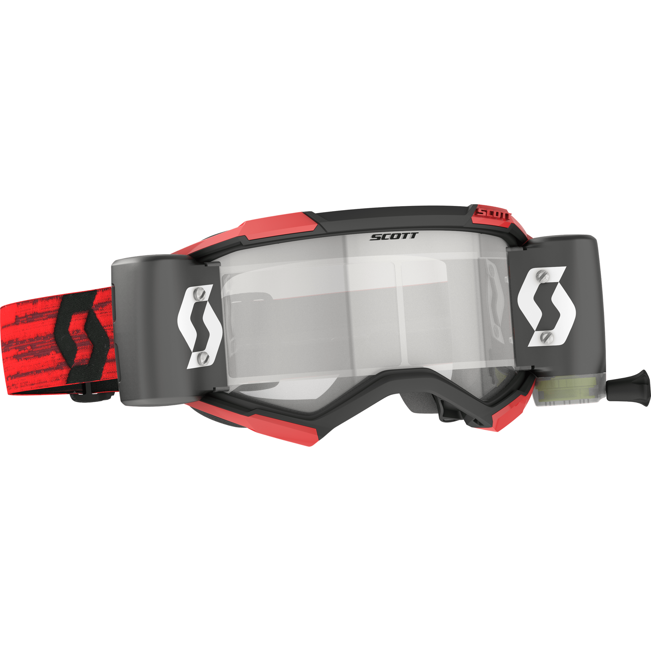SCOTT FURY GOGGLE WFS DARK RED W/CLEAR WORKS