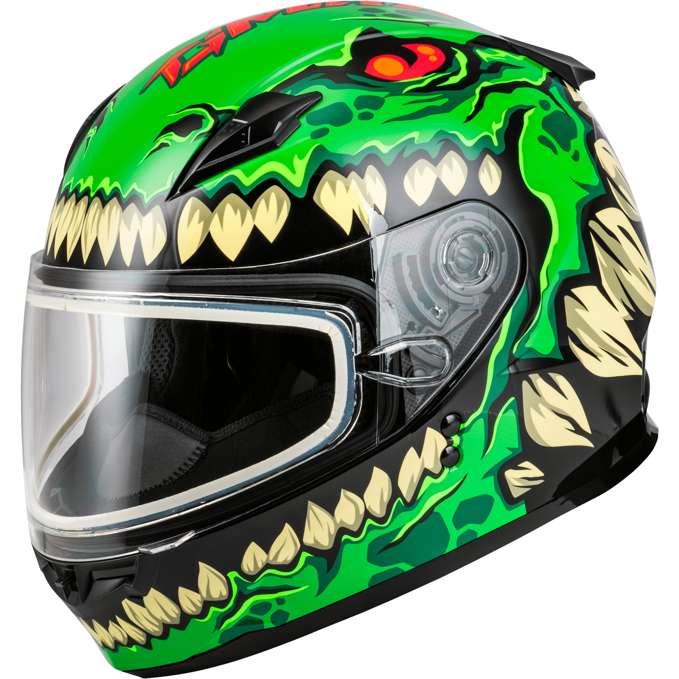 GMAX YOUTH GM-49Y DRAX SNOW HELMET GREEN YL