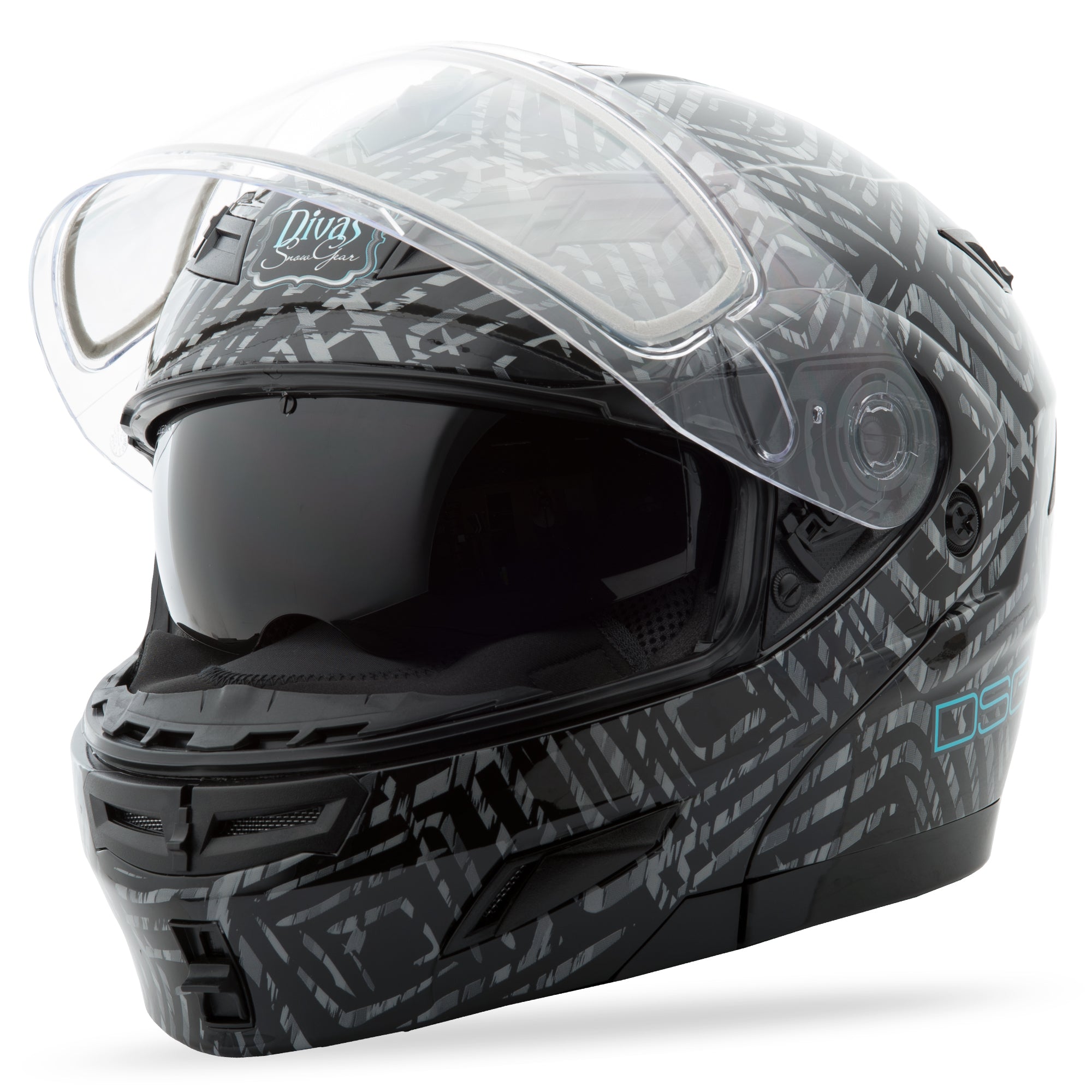 GMAX GM-54S DSG AZTEC HELMET BLACK LG