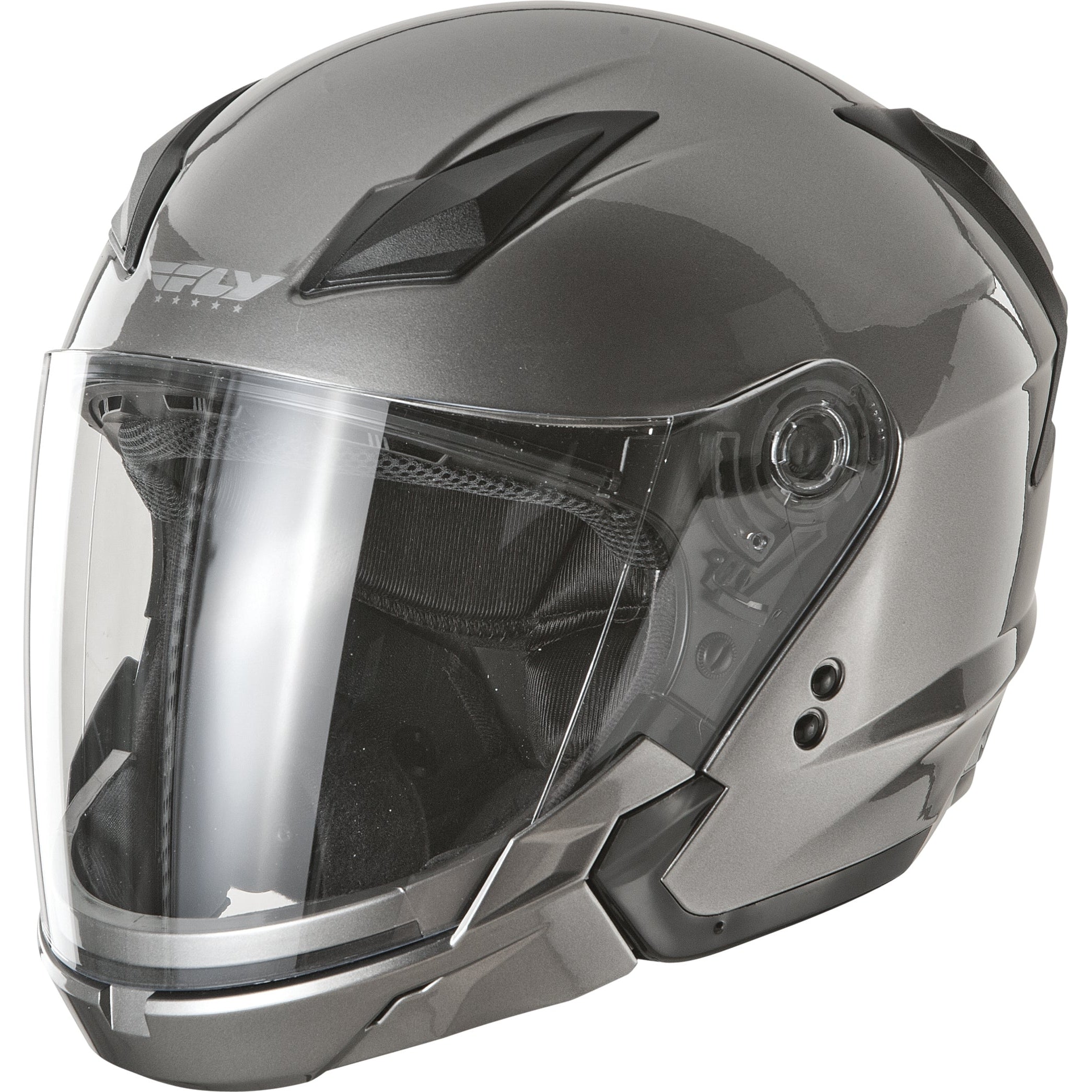FLY RACING TOURIST SOLID HELMET TITANIUM MD