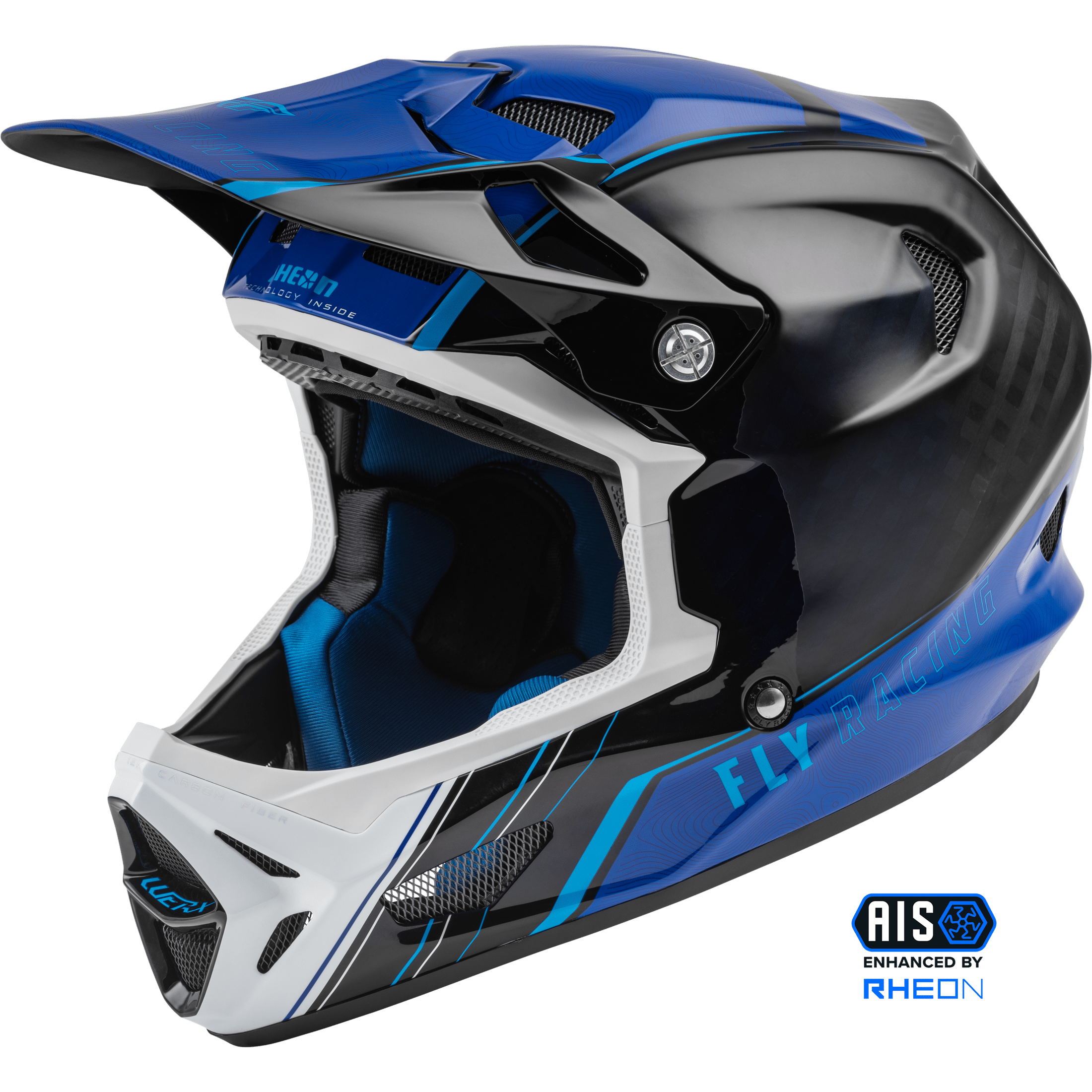 FLY RACING WERX-R HELMET BLUE/CARBON MD