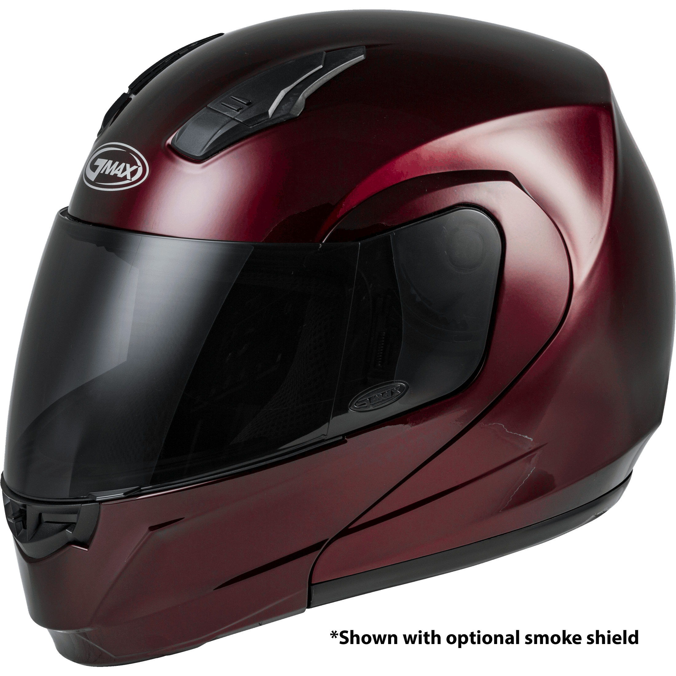 GMAX MD-04 MODULAR HELMET WINE RED LG