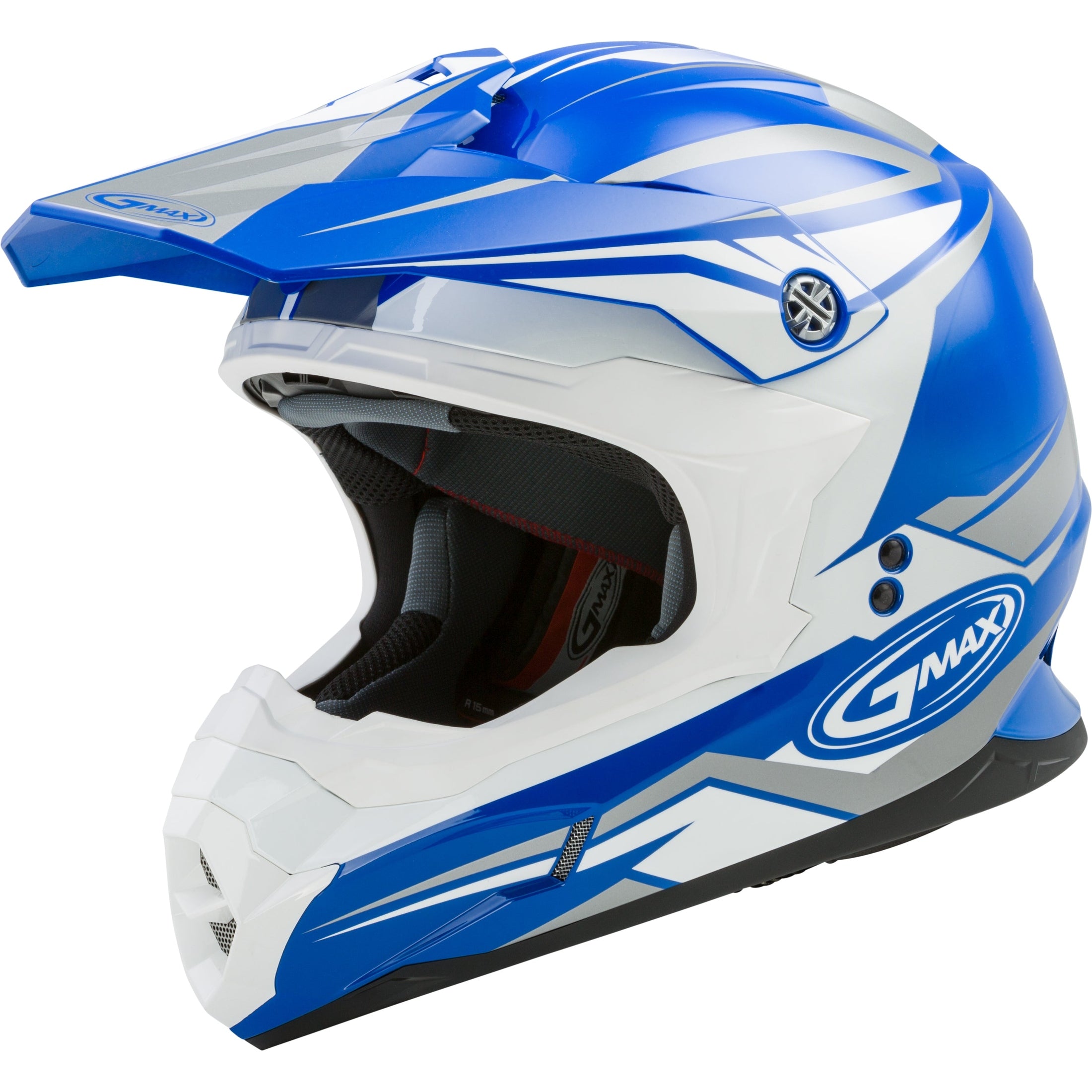 GMAX MX-86 OFF-ROAD REVOKE HELMET BLUE/WHITE 3X