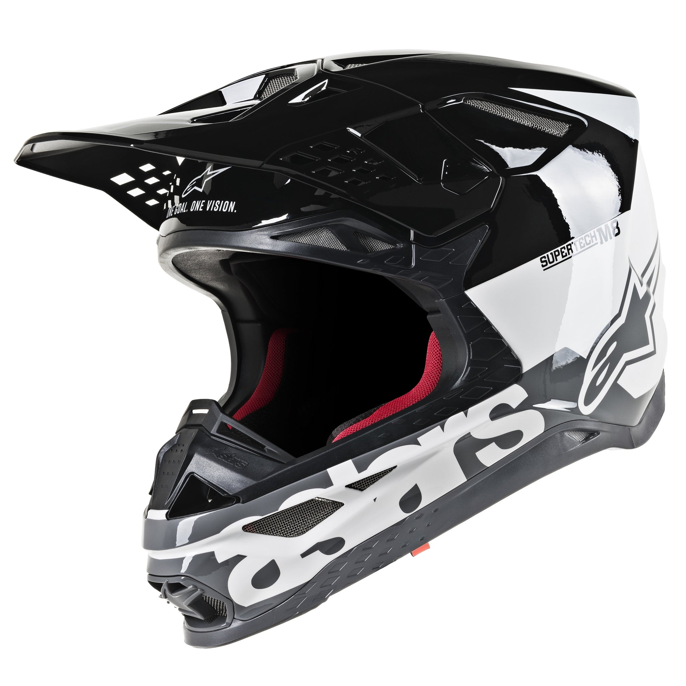ALPINESTARS S.TECH S-M8 RADIUM HELMET WHITE/BLACK/GREY MD