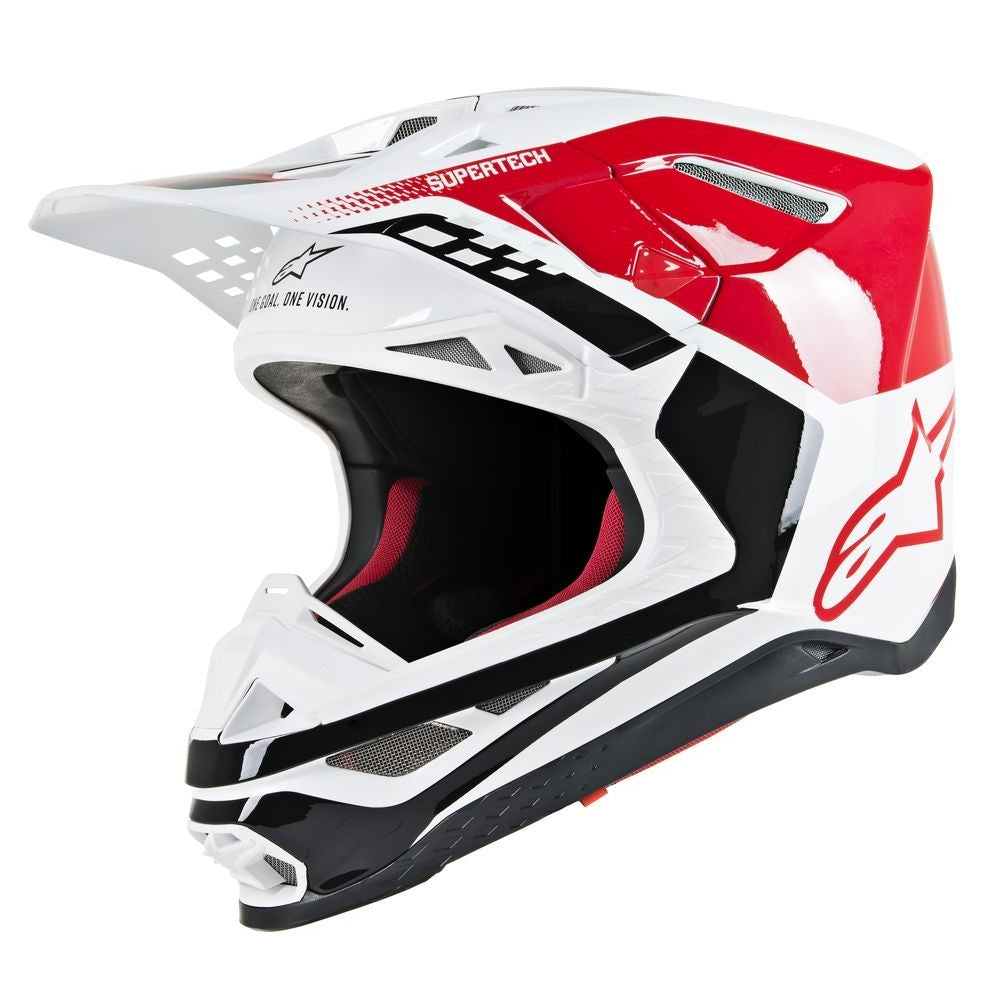 ALPINESTARS S.TECH S-M8 TRIPLE HELMET RED/WHITE SM
