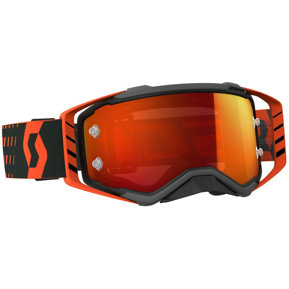 SCOTT PROSPECT GOGGLE BLACK/ORANGE W/ORANGE CHROME LENS