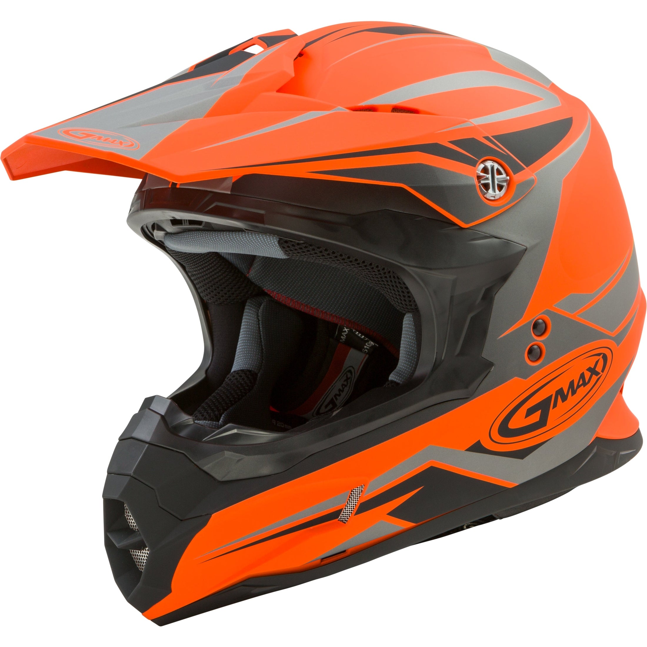 GMAX MX-86 OFF-ROAD REVOKE HELMET MATTE ORANGE/BLACK SM