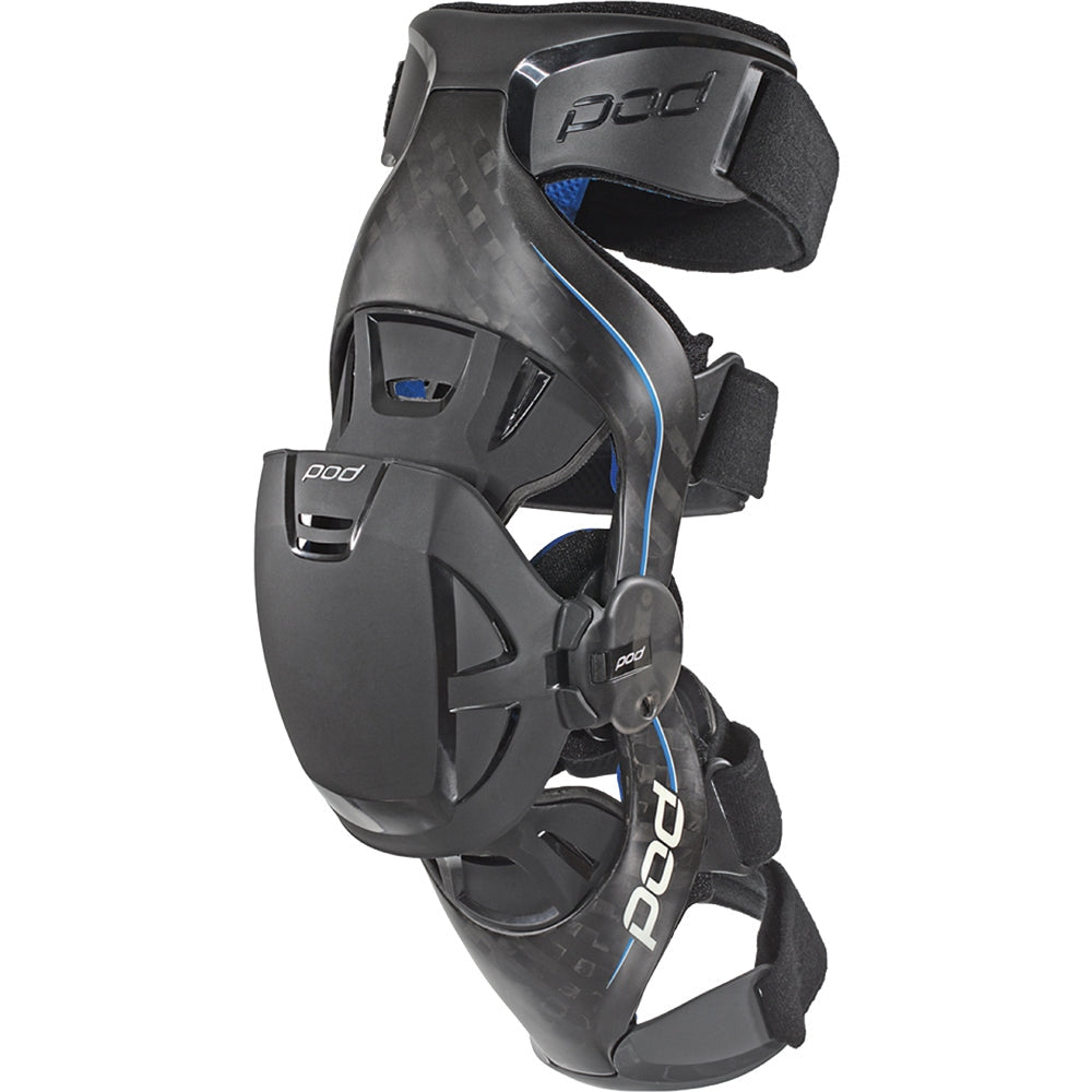 POD K8 KNEE BRACES CARBON/BLUE S (PAIR)