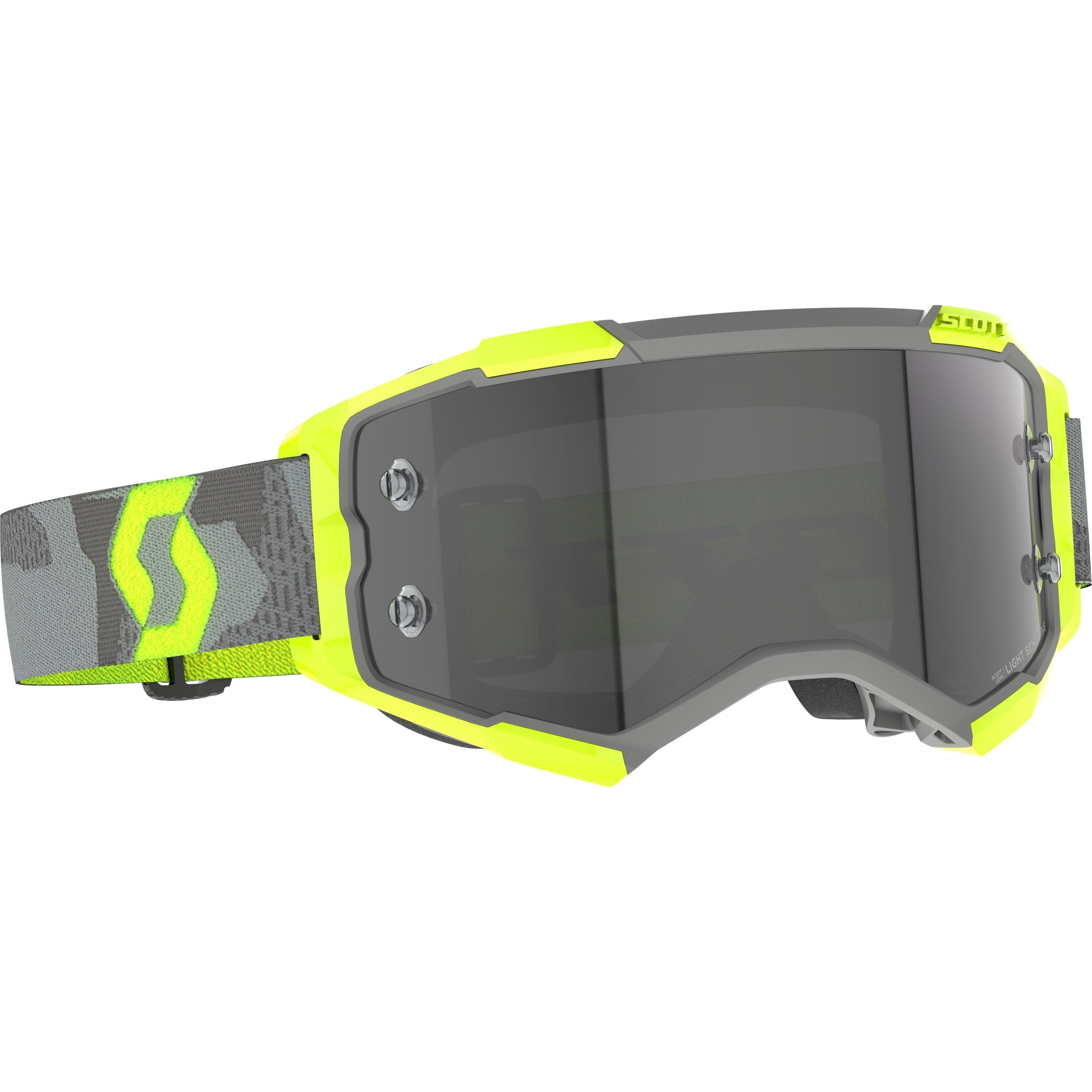 SCOTT FURY LS GOGGLE LT GREY/NEON YLW GREY WORKS