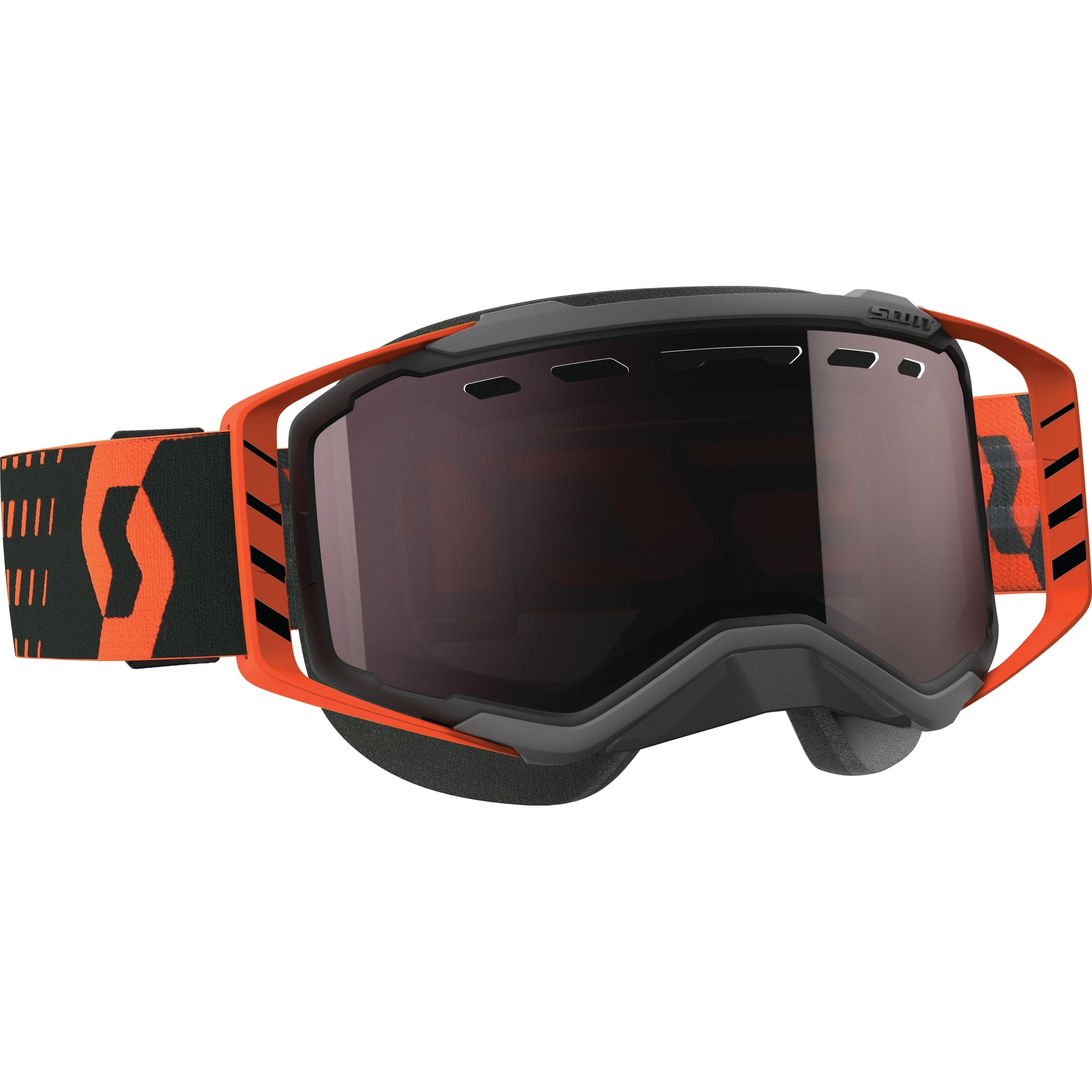 SCOTT GOGGLE PROSPECT SNOW BLACK/ORANGE W/SILVER CHROME