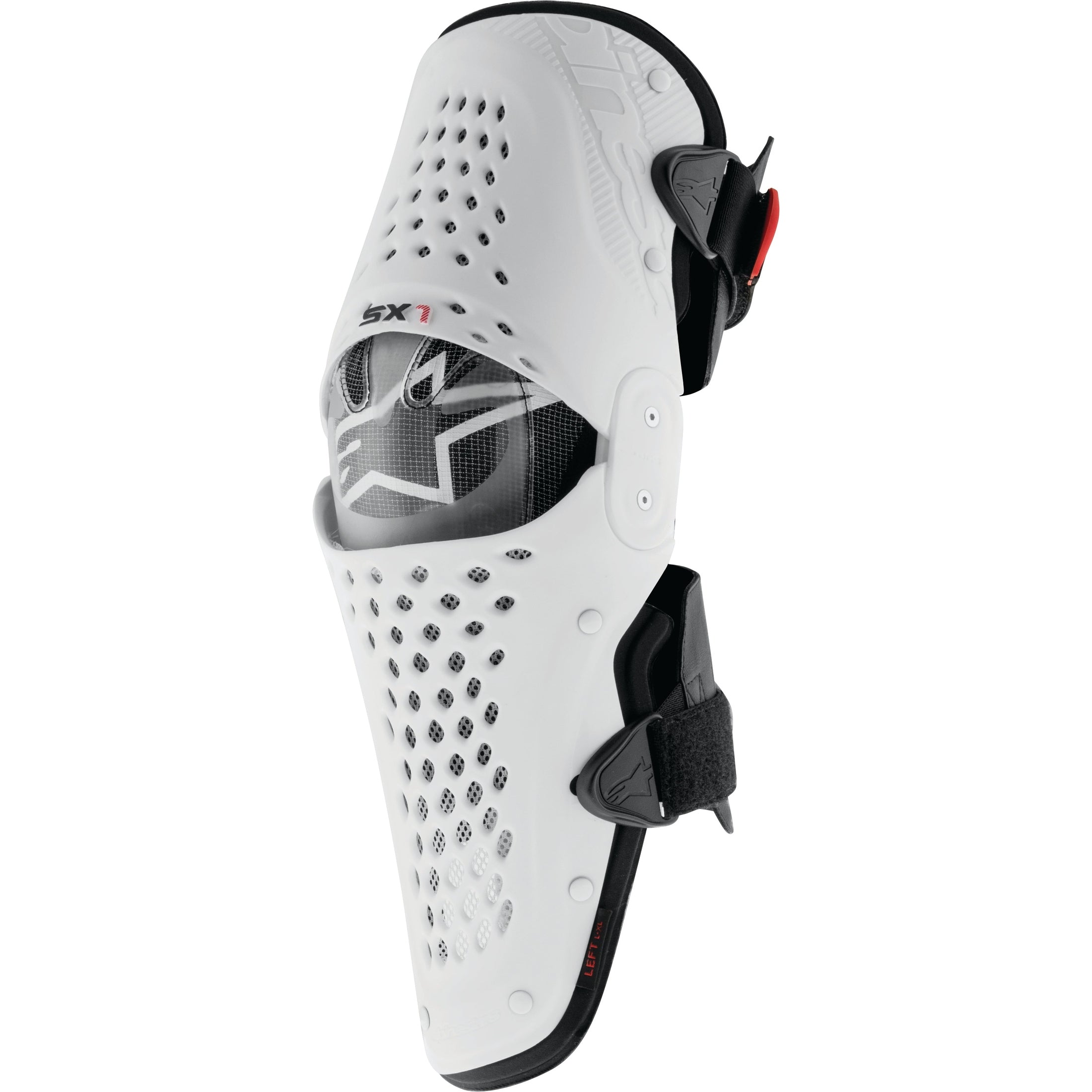ALPINESTARS SX-1 KNEE GUARDS WHITE/BLACK LG/XL