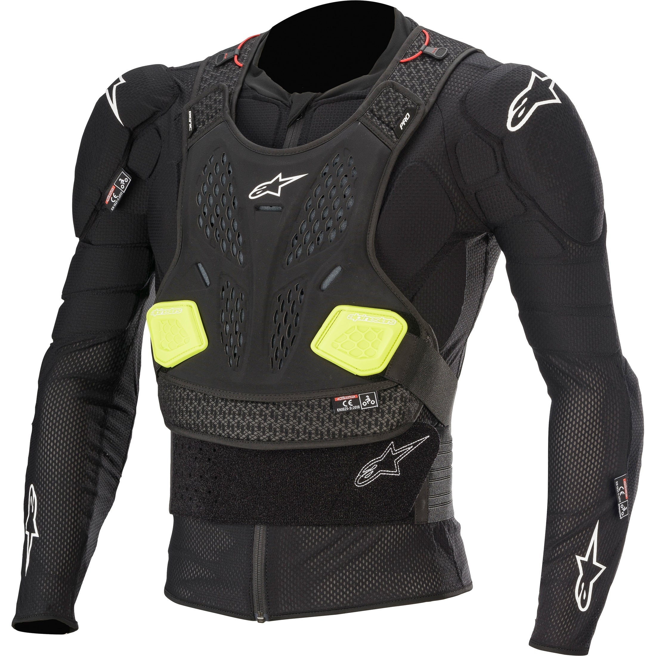 ALPINESTARS BIONIC YOUTH PROTECTION L/S JACKET BLK/FLUO YLW YOUTH SM