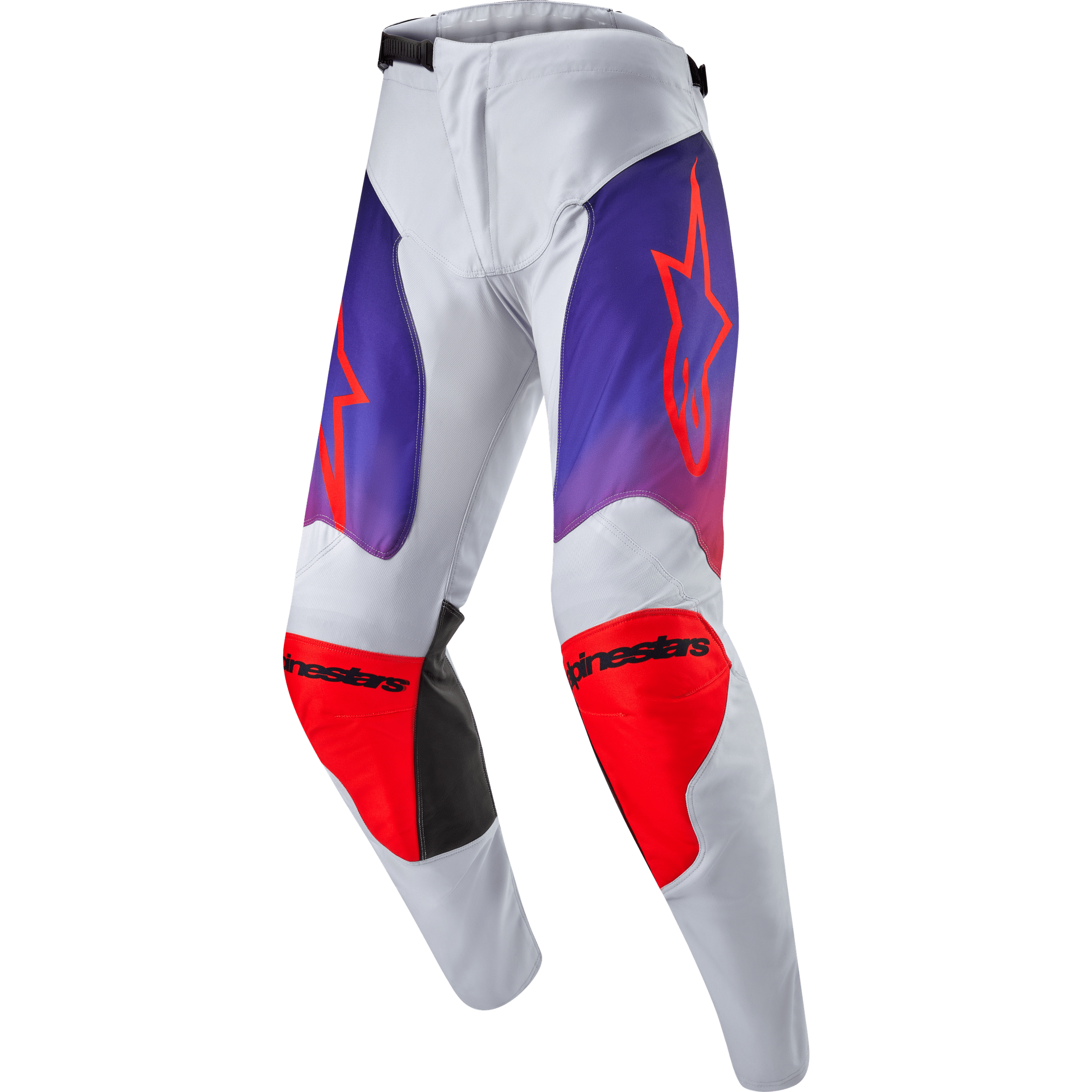 ALPINESTARS RACER HOEN PANTS LT GREY/HOT ORNG/BLK SZ 32