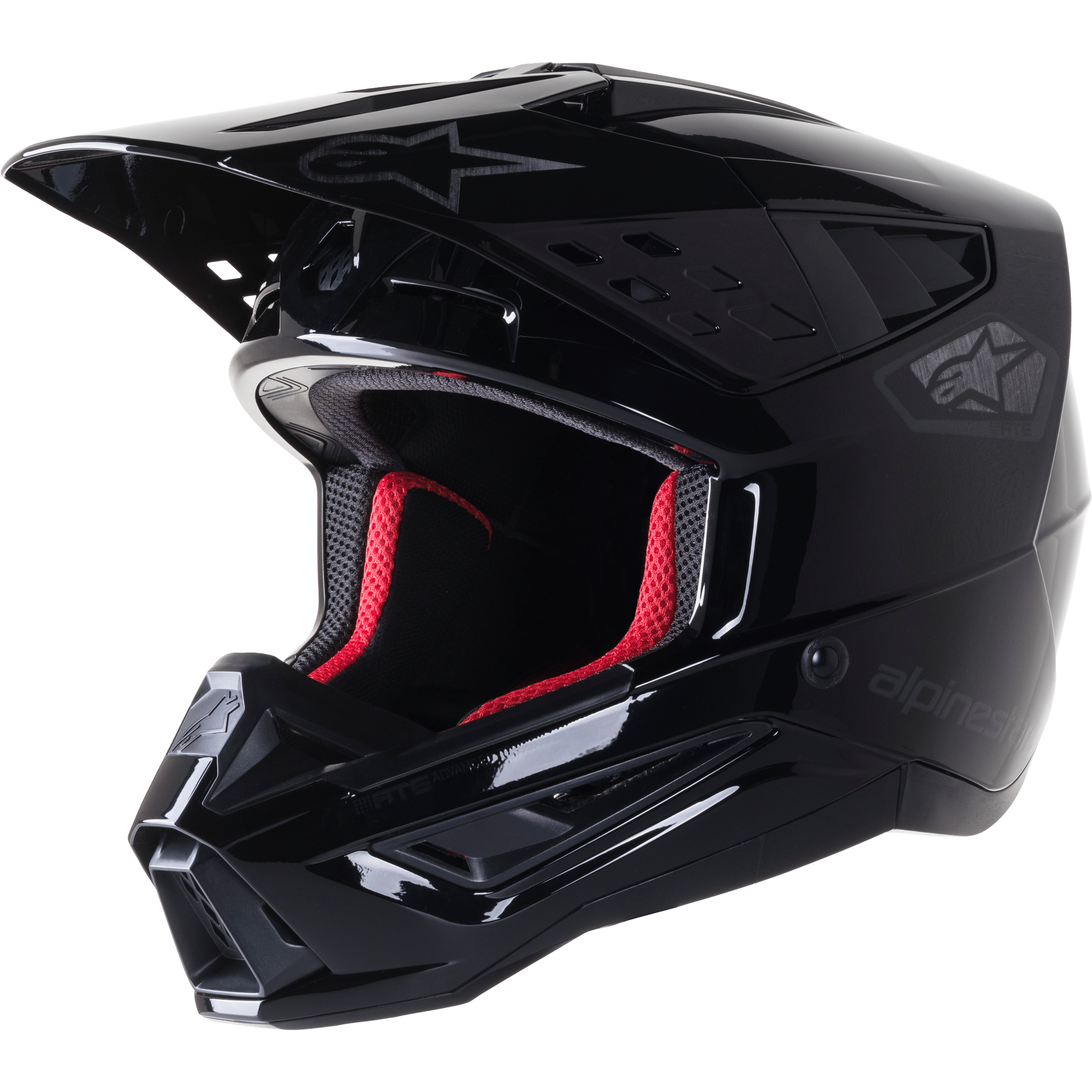 ALPINESTARS S-M5 SCOUT HELMET BLACK/SILVER GLOSSY LG