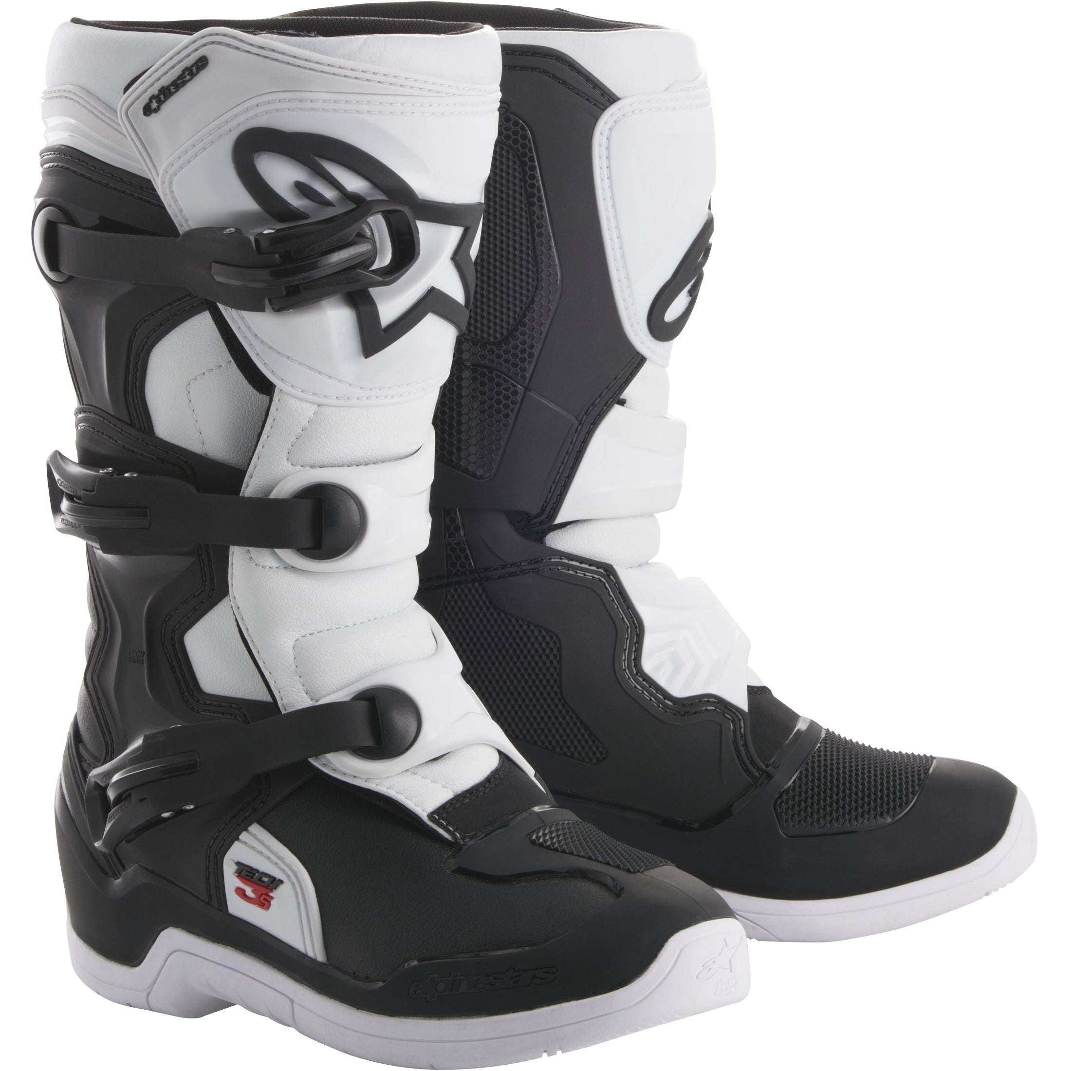 ALPINESTARS TECH 3S BOOTS BLACK/WHITE SZ 04