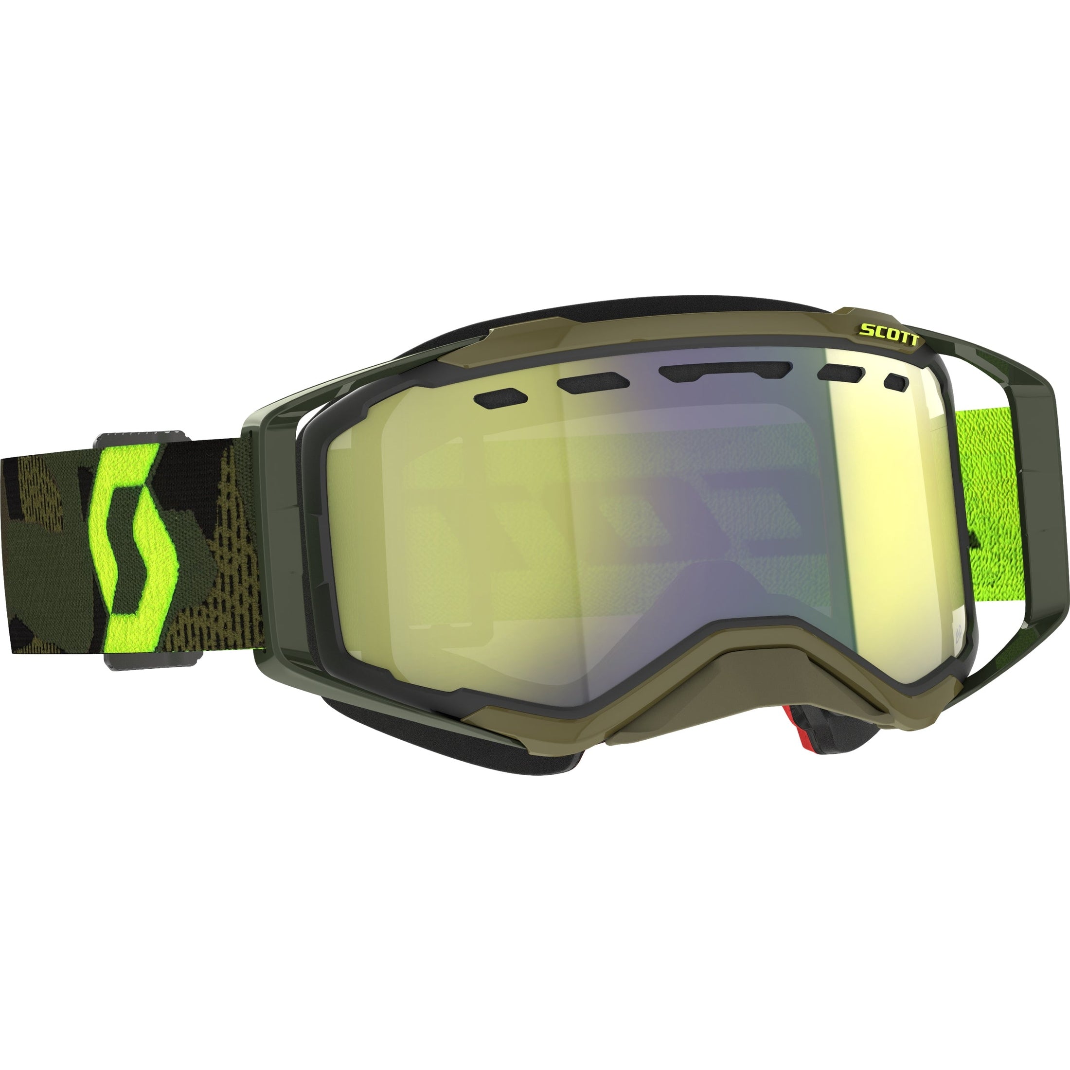 SCOTT PROSPECT SNWCRSS GOGGLE KAKI GRN/NEON YLW ENHCR CHRM