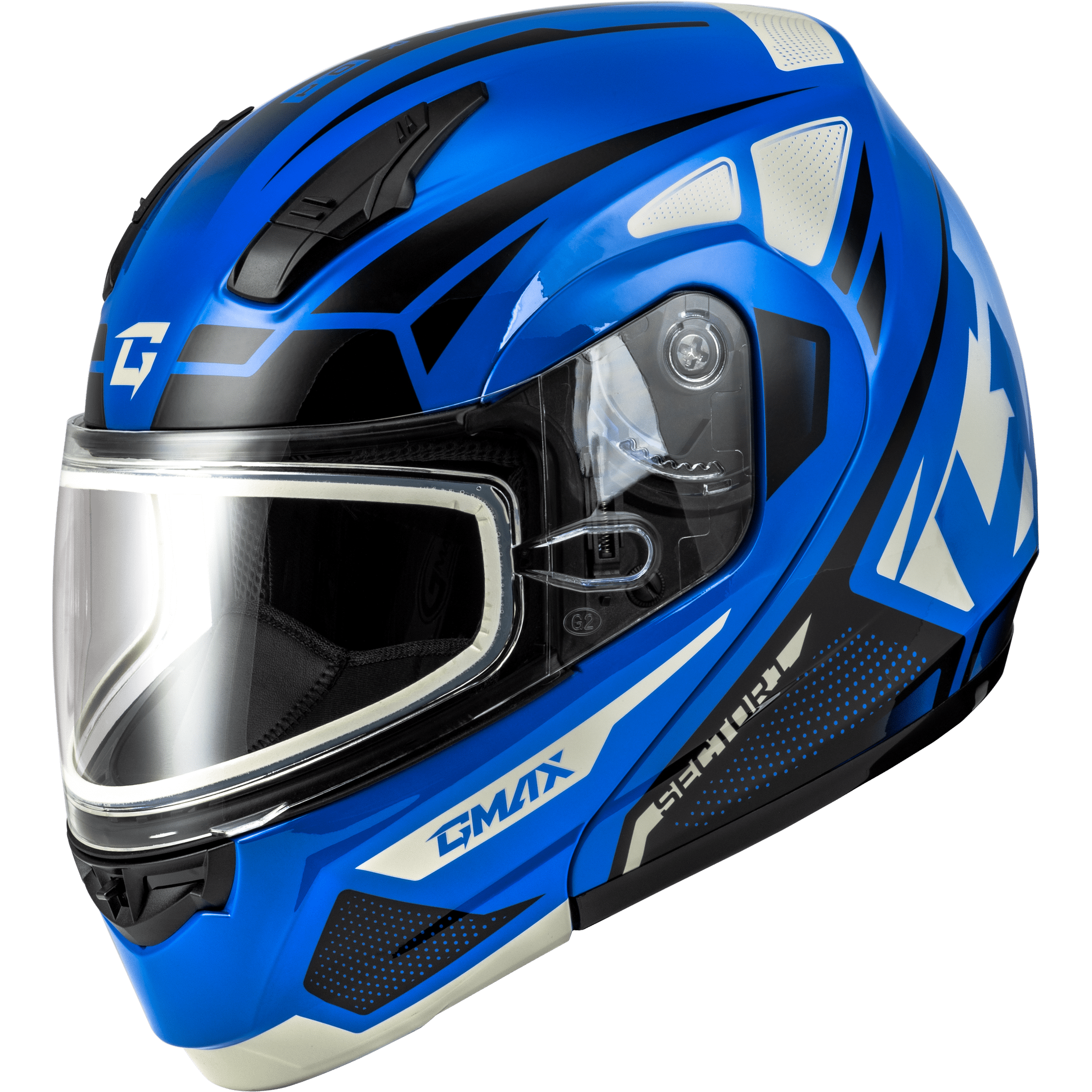 GMAX MD-04S SECTOR SNOW HELMET BLUE/BLACK XS