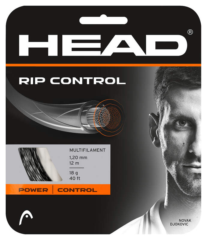 Tennis Strings Set HEAD RIP Control BK Black - 17g-1.25mm Size