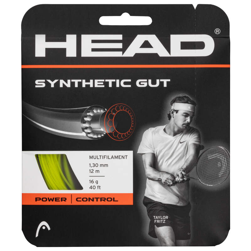 Tennis Strings Set HEAD Synthetic Gut YW Yellow - 16g-1.30mm Size