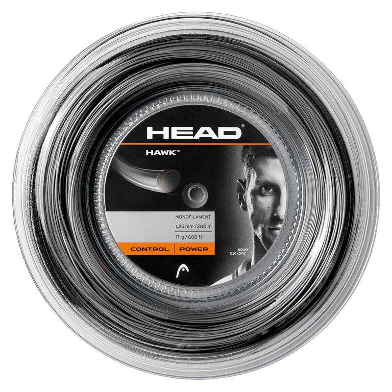 Tennis Strings Reels HAWK (200m reel) BK Black - 16g-1.30mm Size