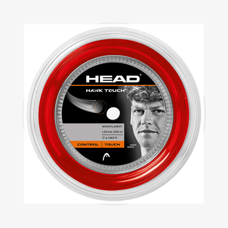 Tennis Strings Reels Hawk Touch (200 m reel) RD Red - 16g-1.30mm Size