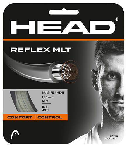 Tennis Strings Set HEAD Reflex MLT NT Natural - 16g-1.30mm Size